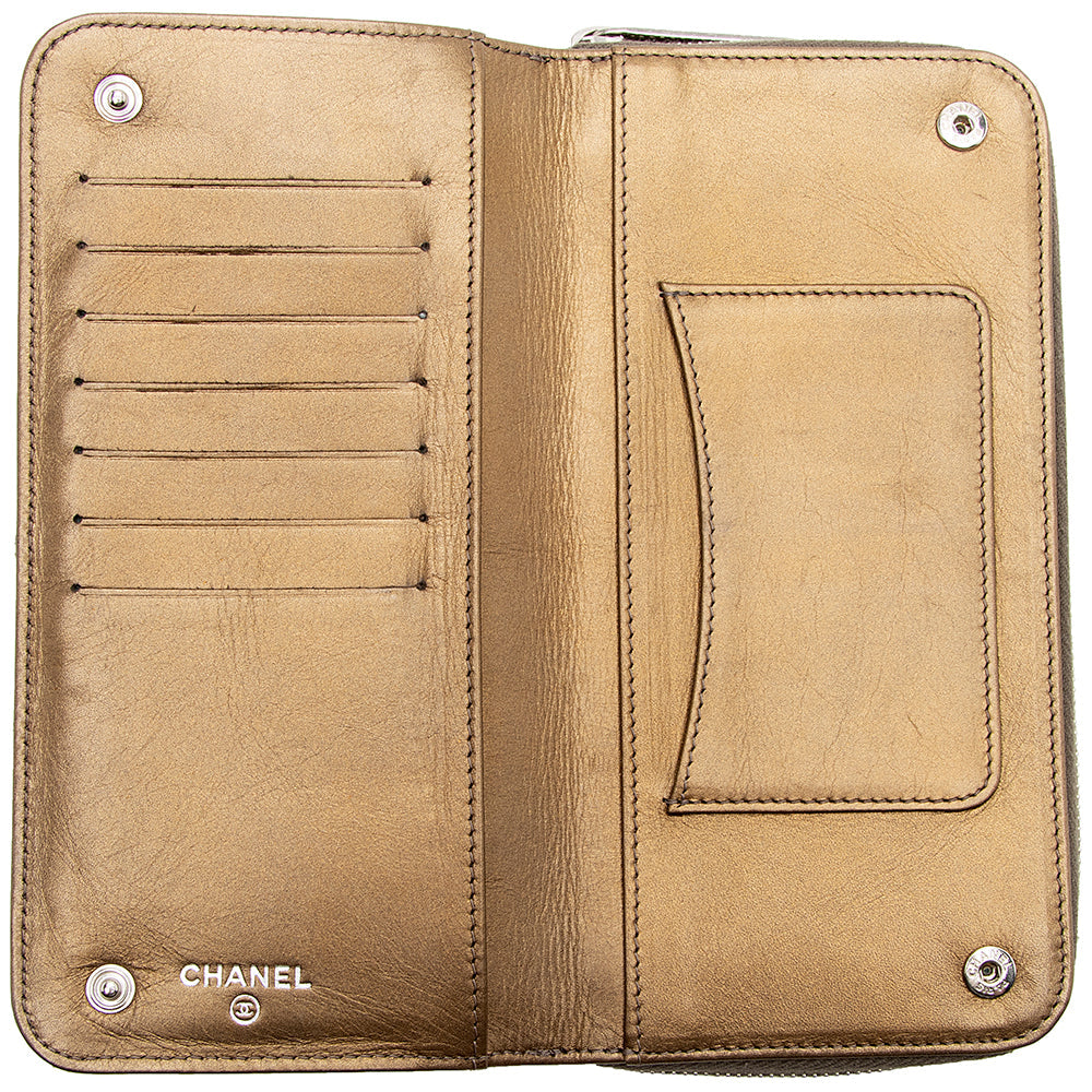 Chanel Calfskin Paris New York Flap Wallet (SHF-15121)