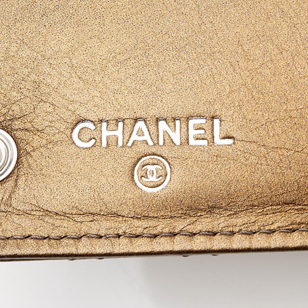 Chanel Calfskin Paris New York Flap Wallet (SHF-15121)
