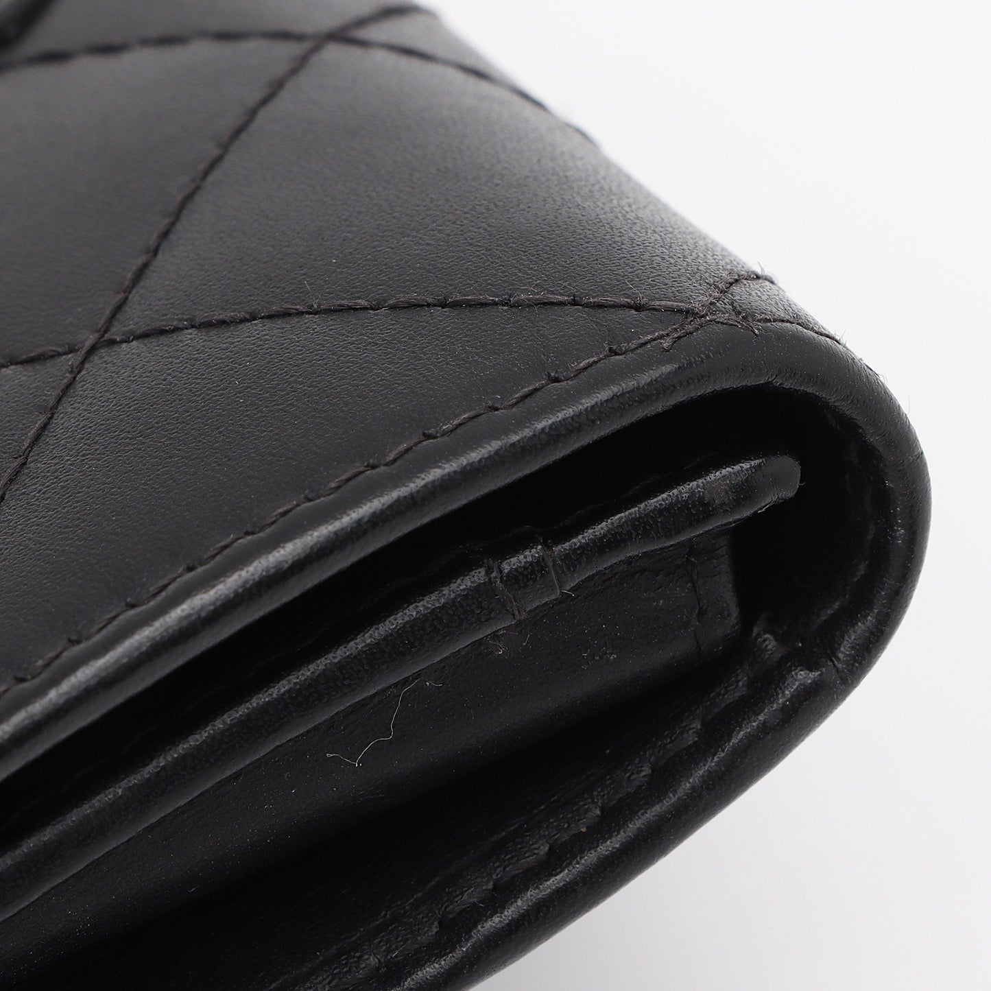 Chanel Calfskin Quilted Cambon Coin Case (SHF-iN8ZuB)