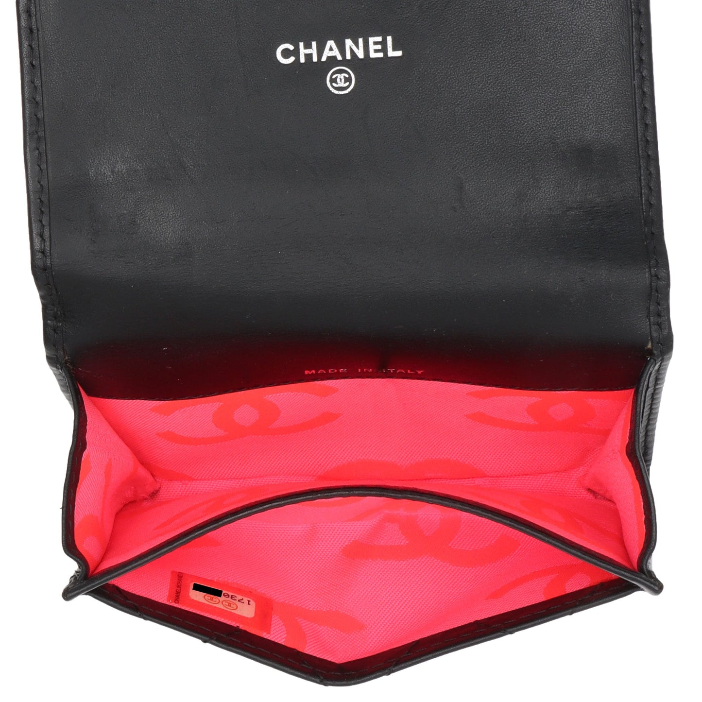 Chanel Calfskin Quilted Cambon Coin Case (SHF-iN8ZuB)