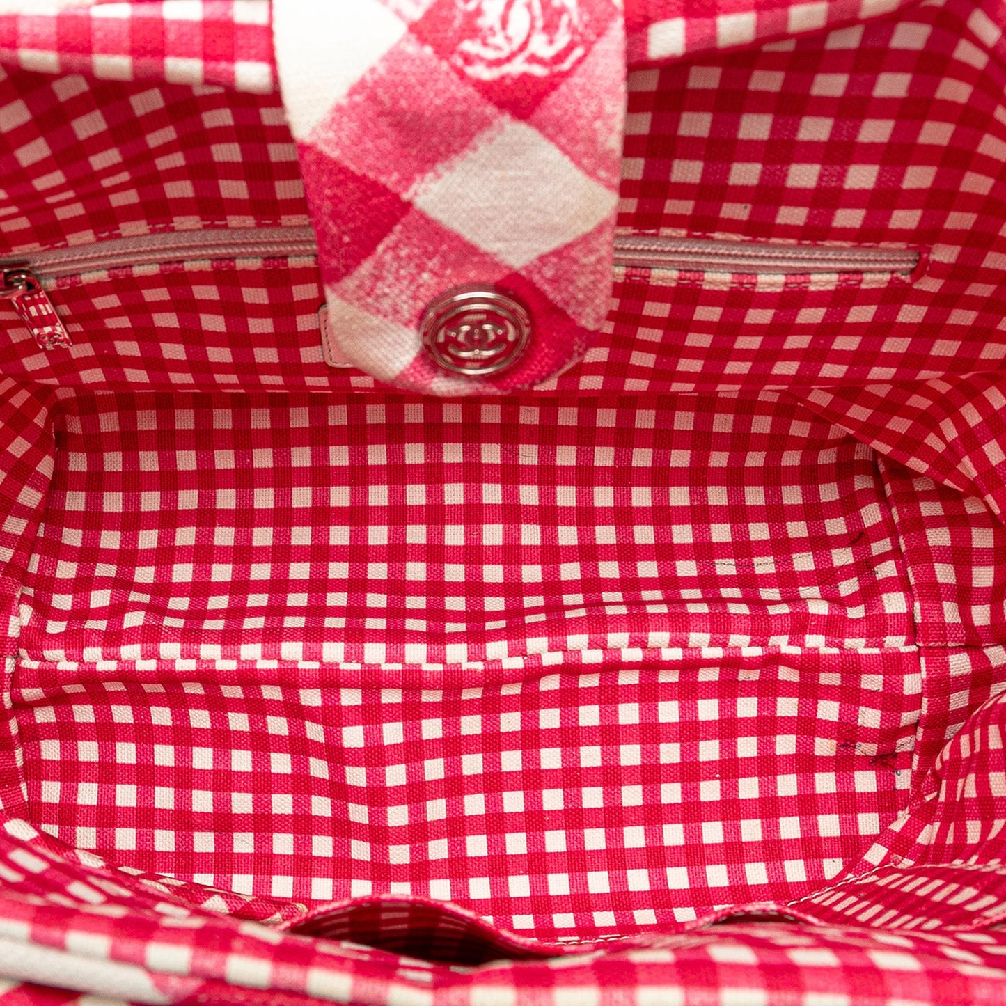 Chanel Canvas Gingham Handbag