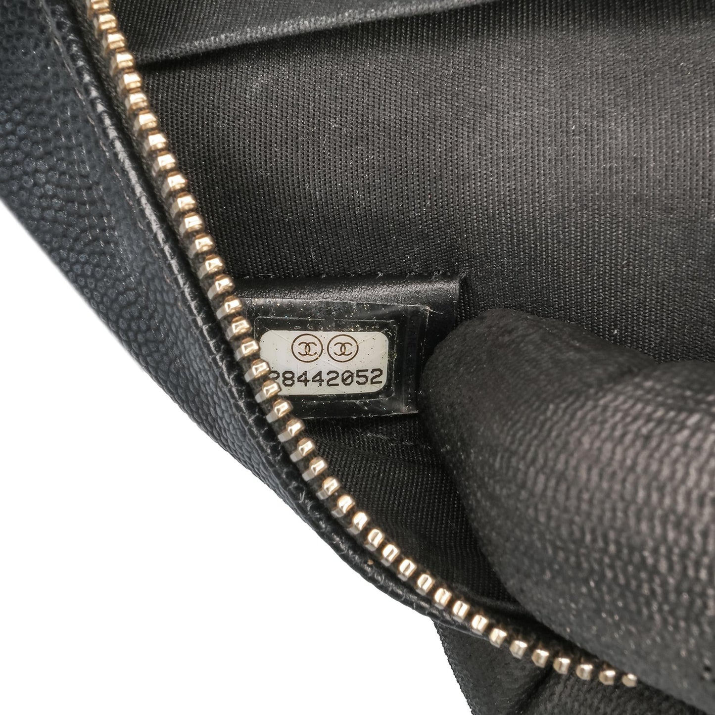 Chanel Caviar CC Filigree Round Crossbody