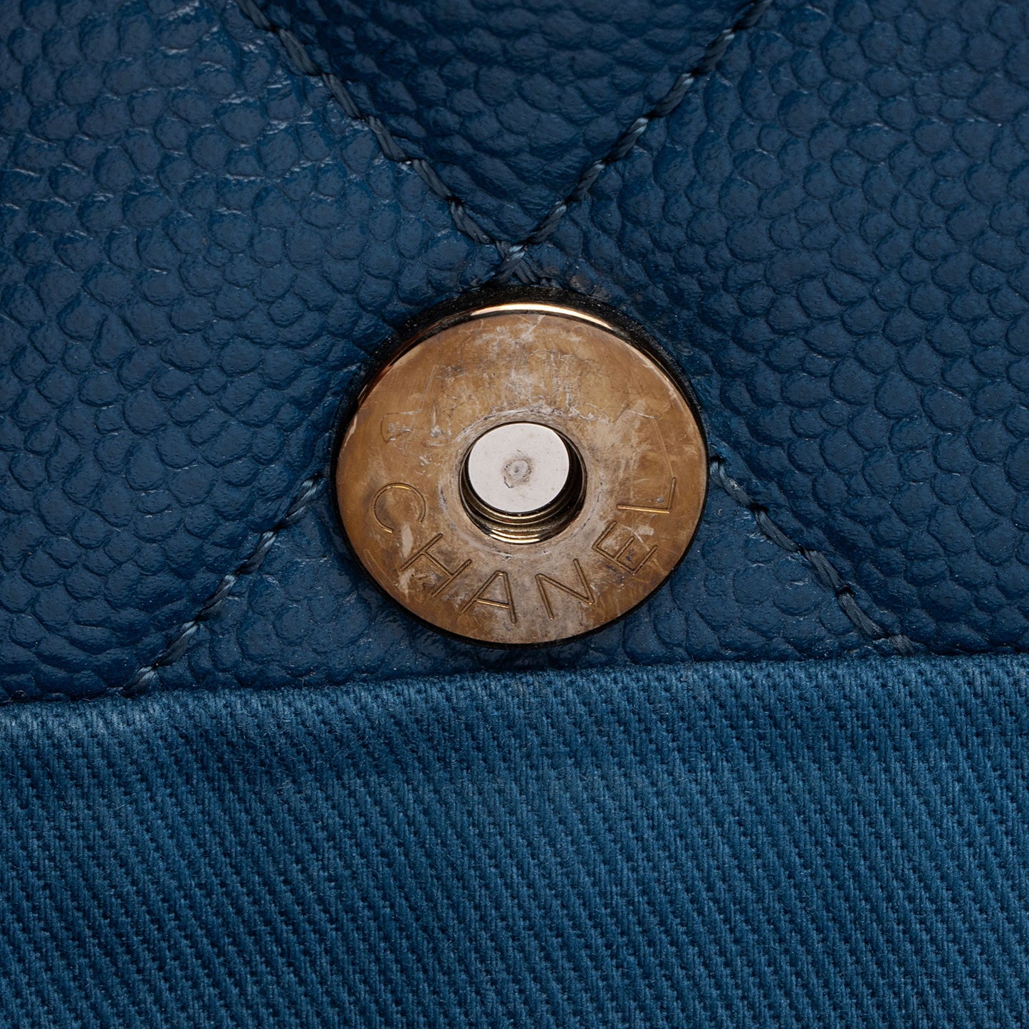 Chanel Caviar Leather CC Timeless Medium Shoulder Bag