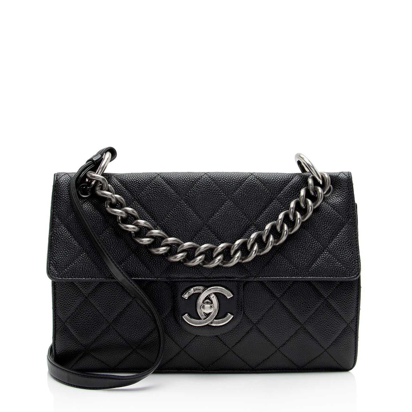 Chanel Caviar Leather Retro Class Medium Flap Bag