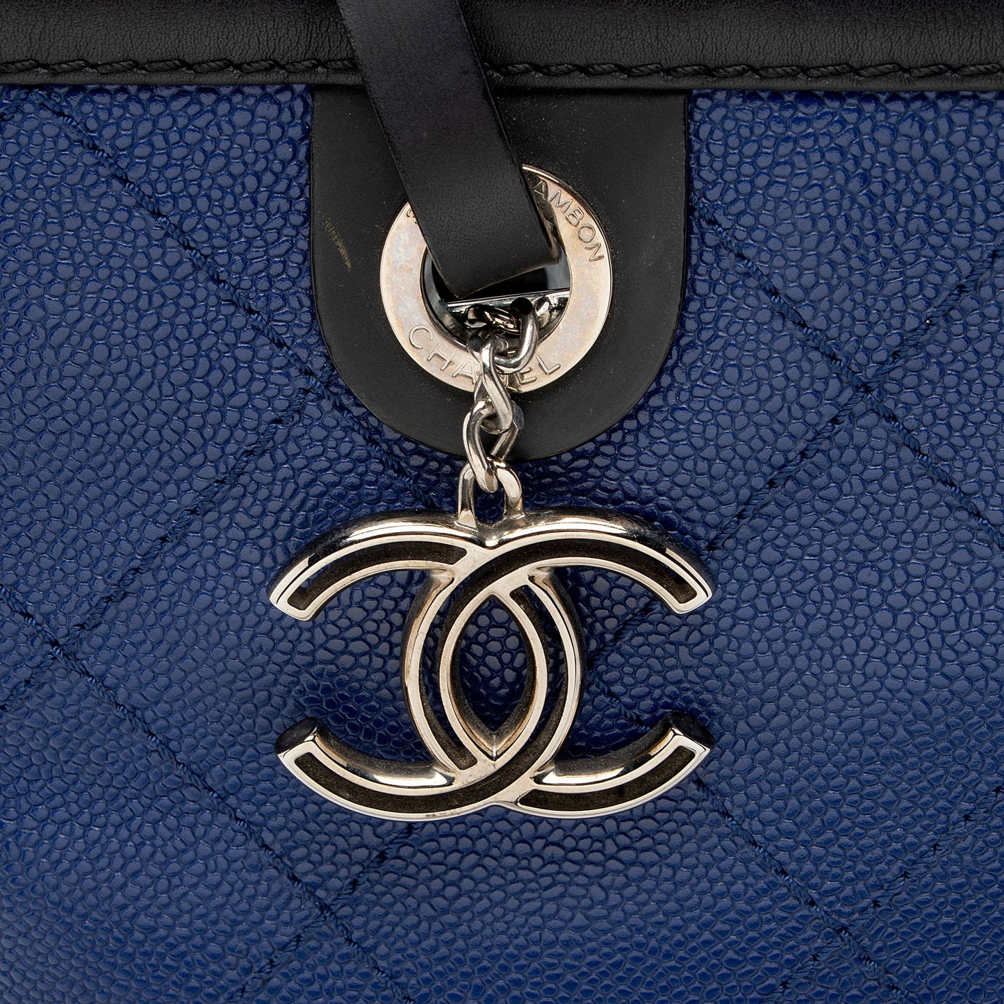 Chanel Caviar Leather Shopping Fever Small Tote