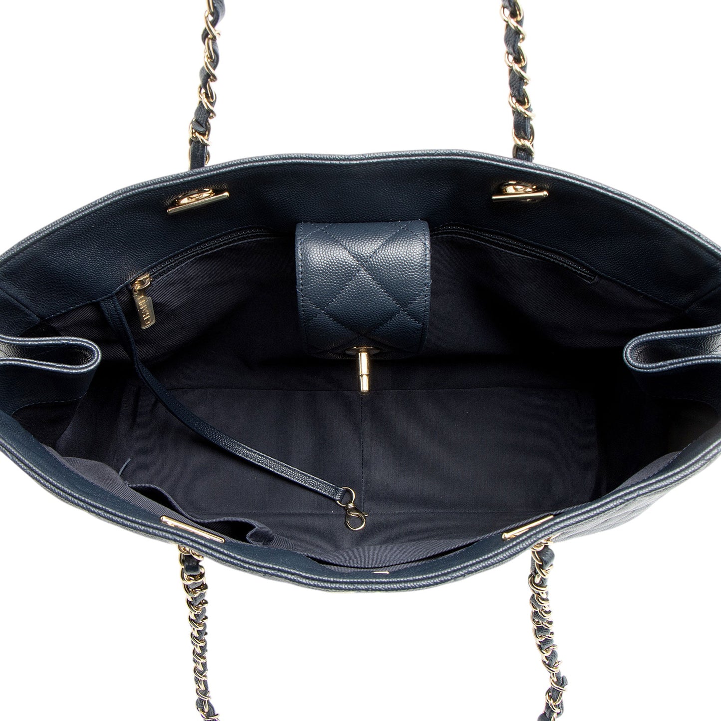 Chanel Caviar Leather CC Large Shopping Tote