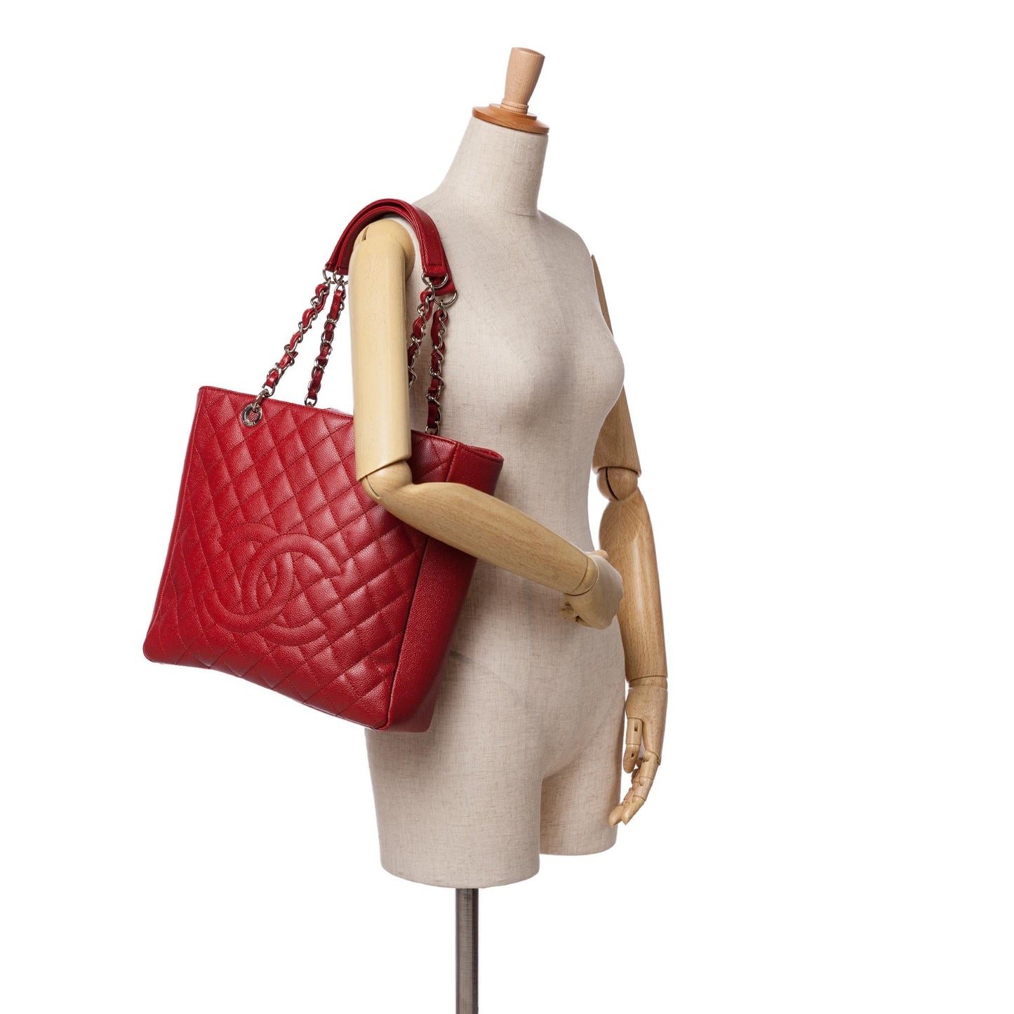 Chanel Caviar Vertical Grand Shopping Tote