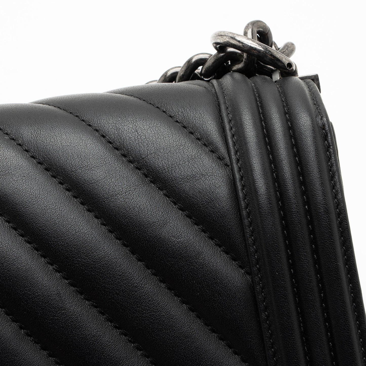 Chanel Chevron Lambskin New Medium Boy Bag