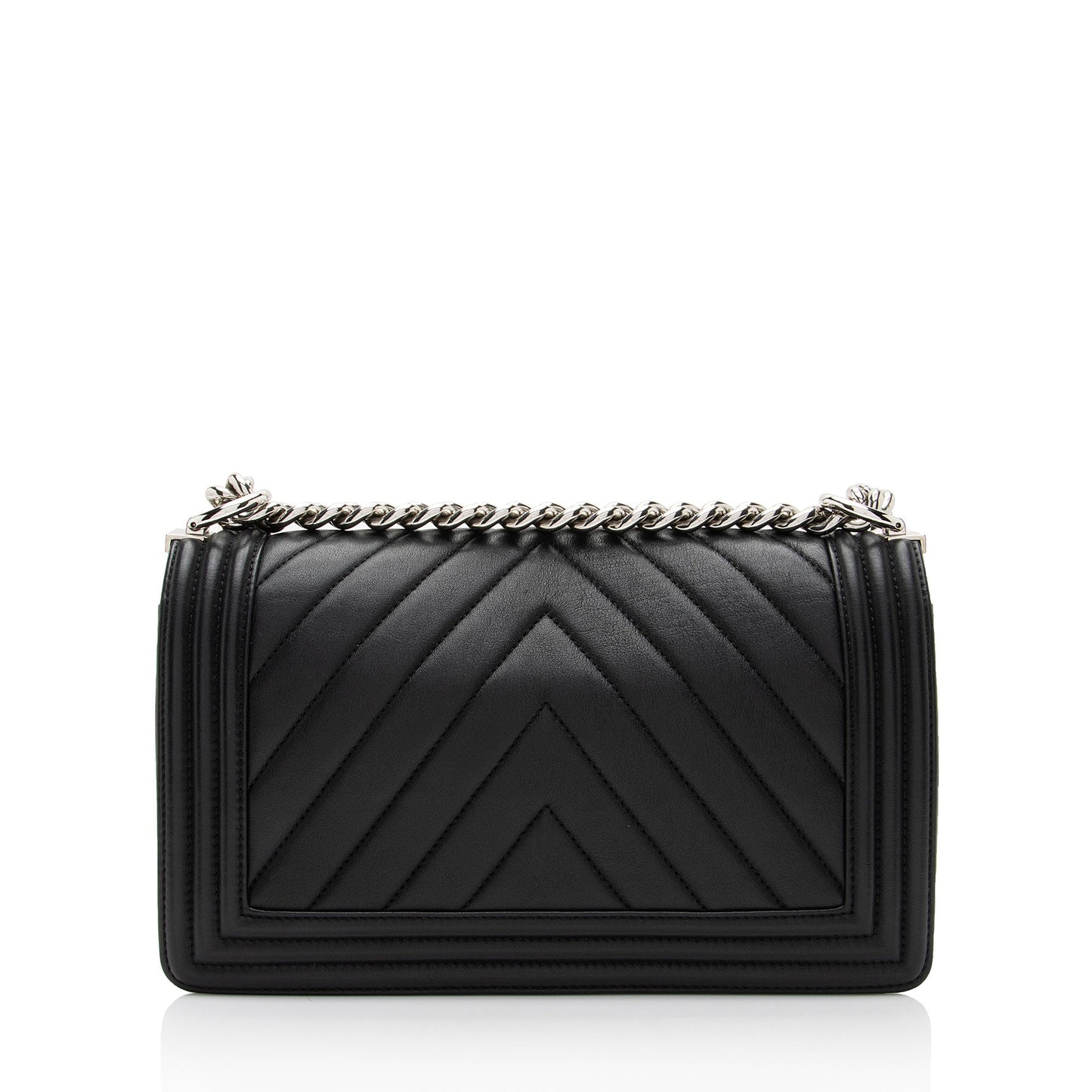 Chanel Chevron Lambskin Old Medium Boy Bag