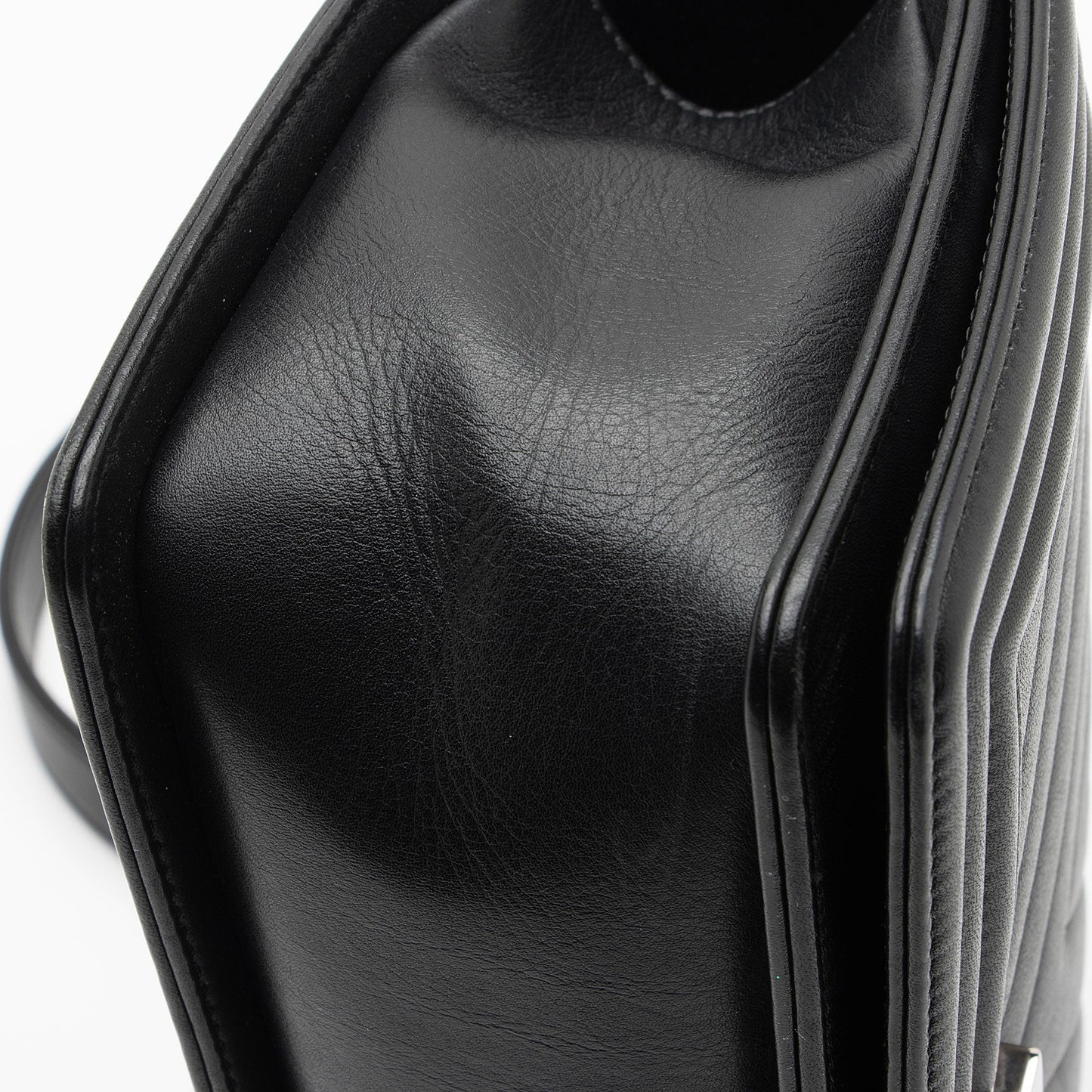 Chanel Chevron Lambskin Old Medium Boy Bag
