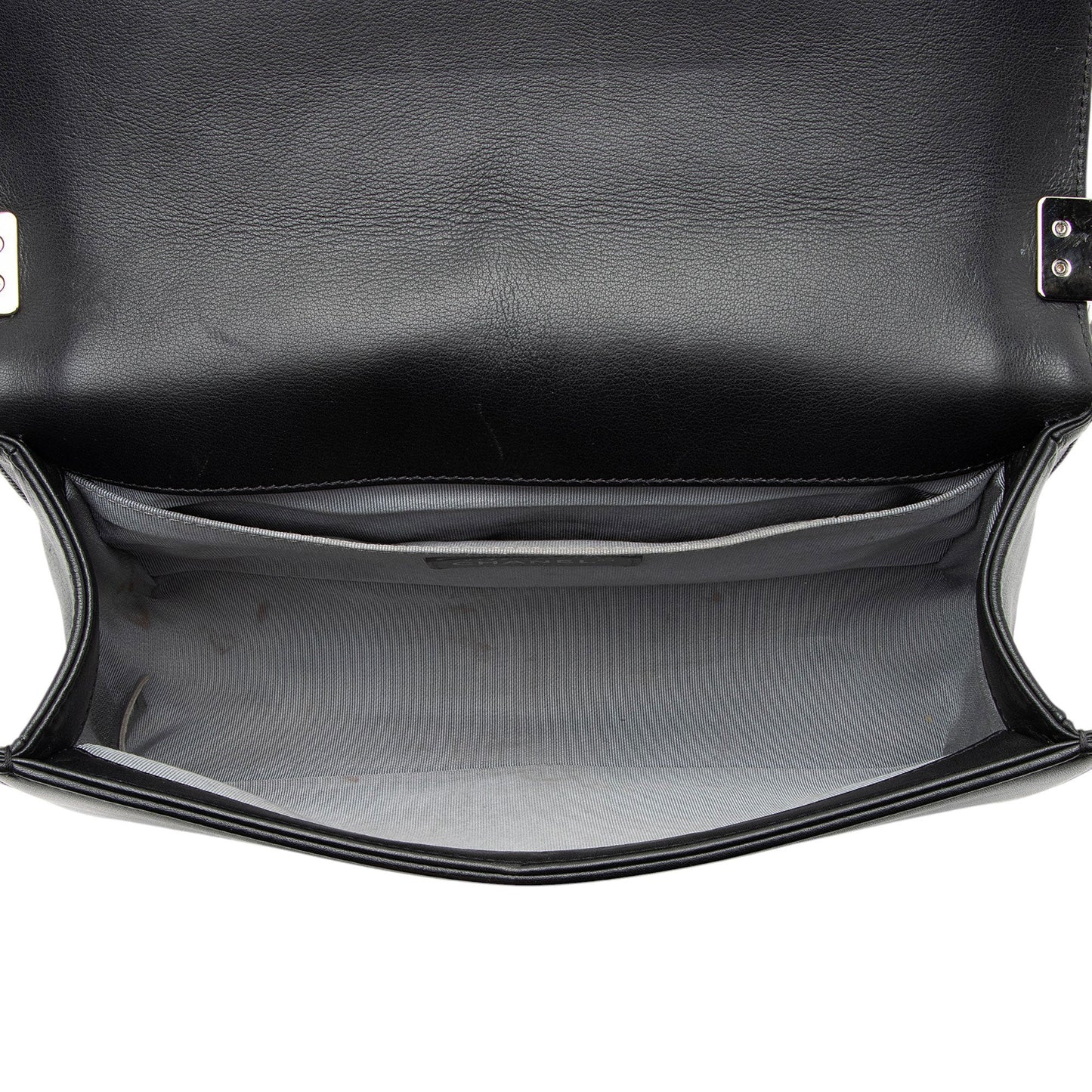 Chanel Chevron Lambskin Old Medium Boy Bag