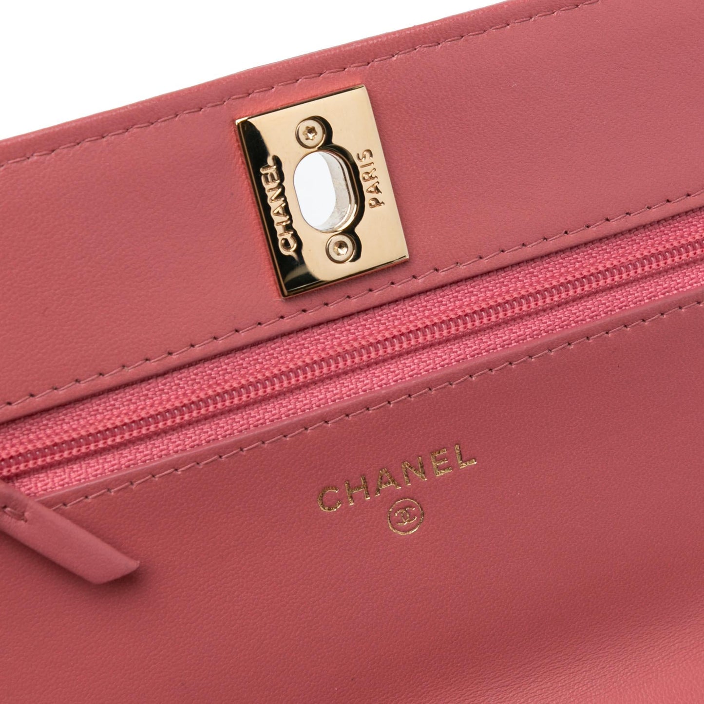 Chanel Chevron Quilted Lambskin Trendy CC Wallet on Chain