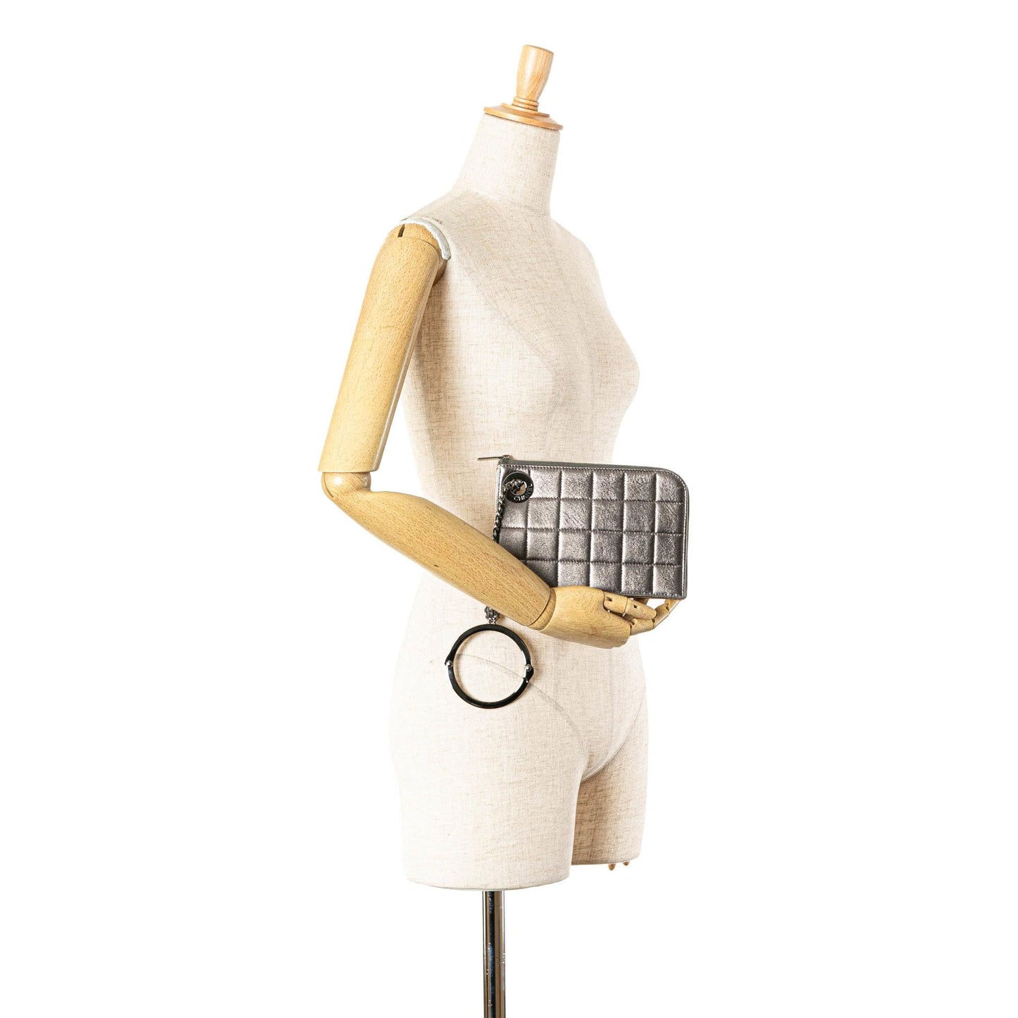 Chanel Chocolate Bar Lambskin Handcuff Wristlet