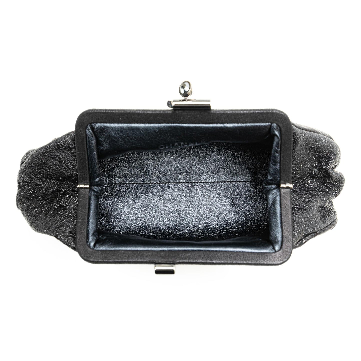 Chanel Crackled Calfskin Monte Carlo Clutch (SHG-p8q3Ae)