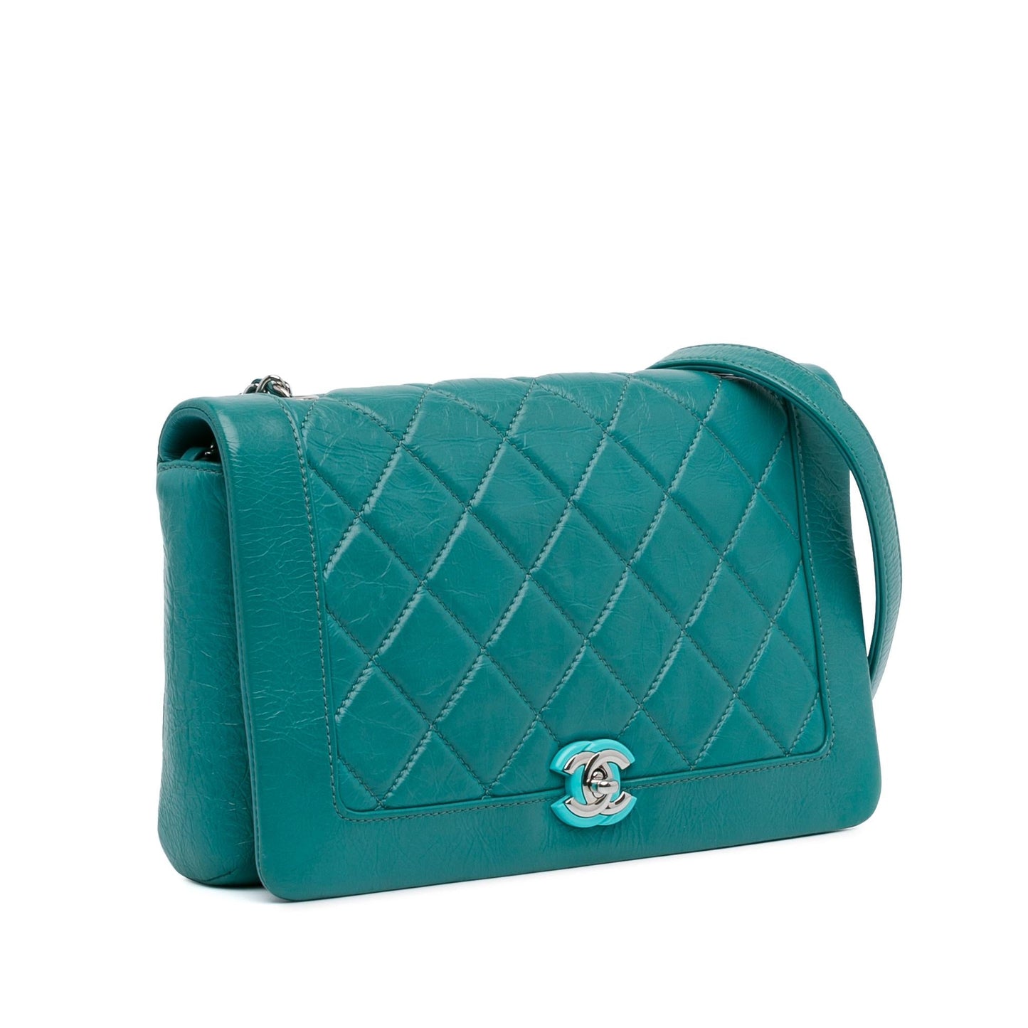 Chanel Crumpled Calfskin Bi Quilted Vintage Full Flap (SHG-KJPe6B)