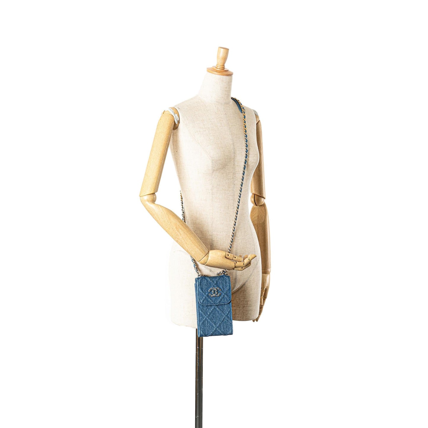 Chanel Denim 19 Phone Holder with Chain