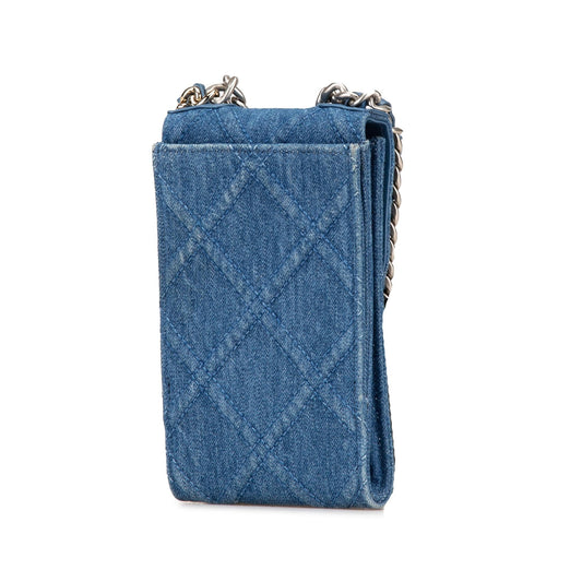Chanel Denim 19 Phone Holder with Chain