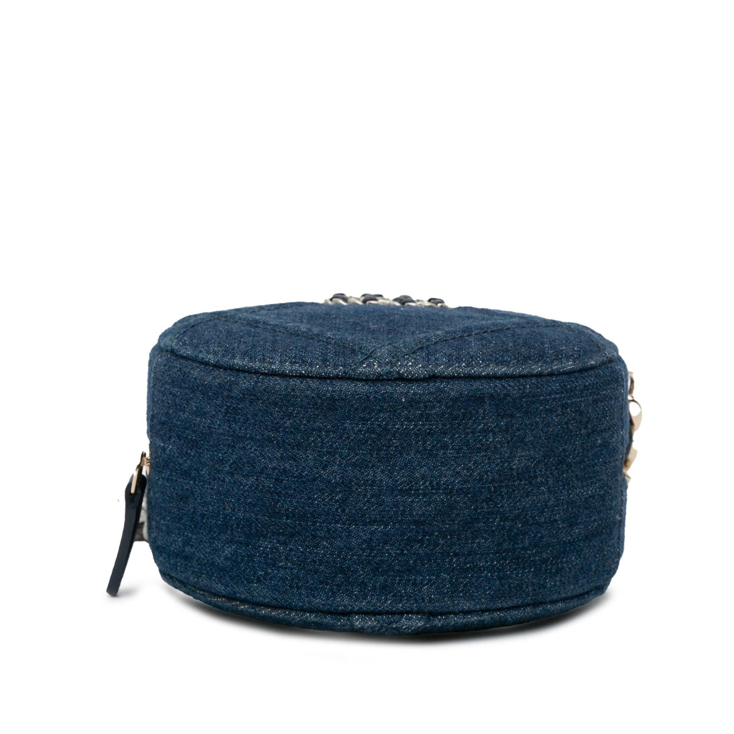 Chanel Denim 19 Round Clutch with Chain