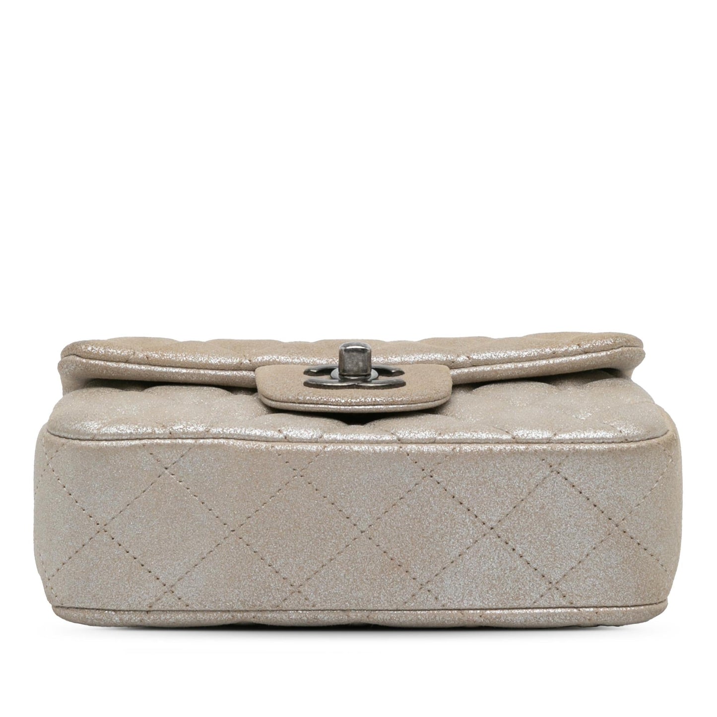 Chanel Extra Mini Rectangular Classic Metallic Calfskin Single Flap