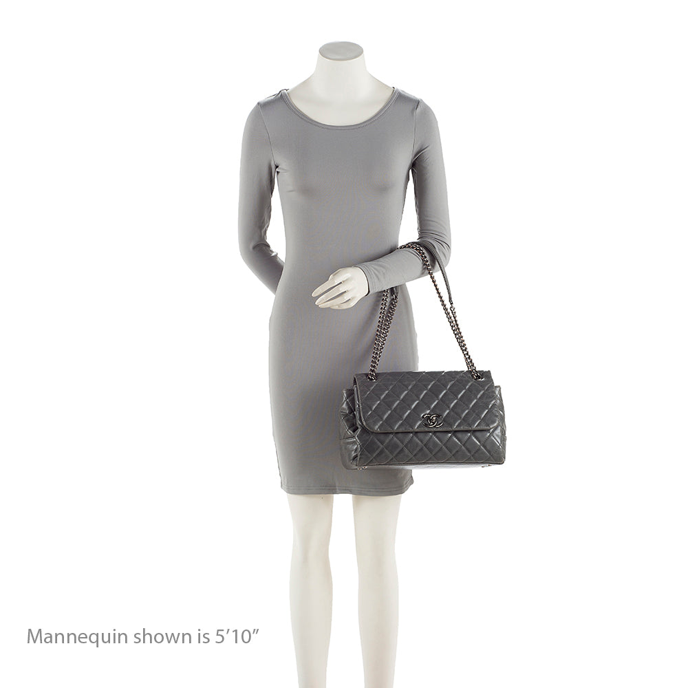 Chanel Glazed Calfskin Accordion Flap Bag (SHF-19847)