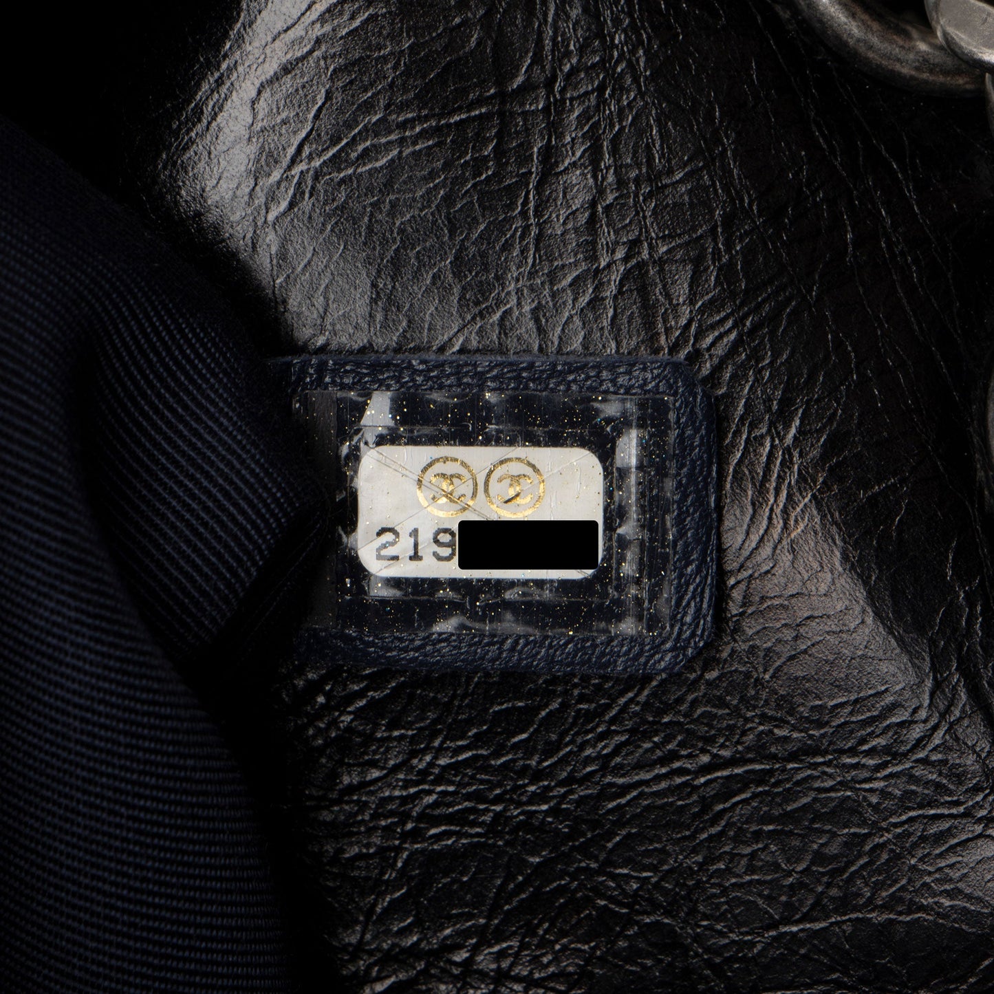 Chanel Glazed Calfskin CC Plate Medium Flap Bag