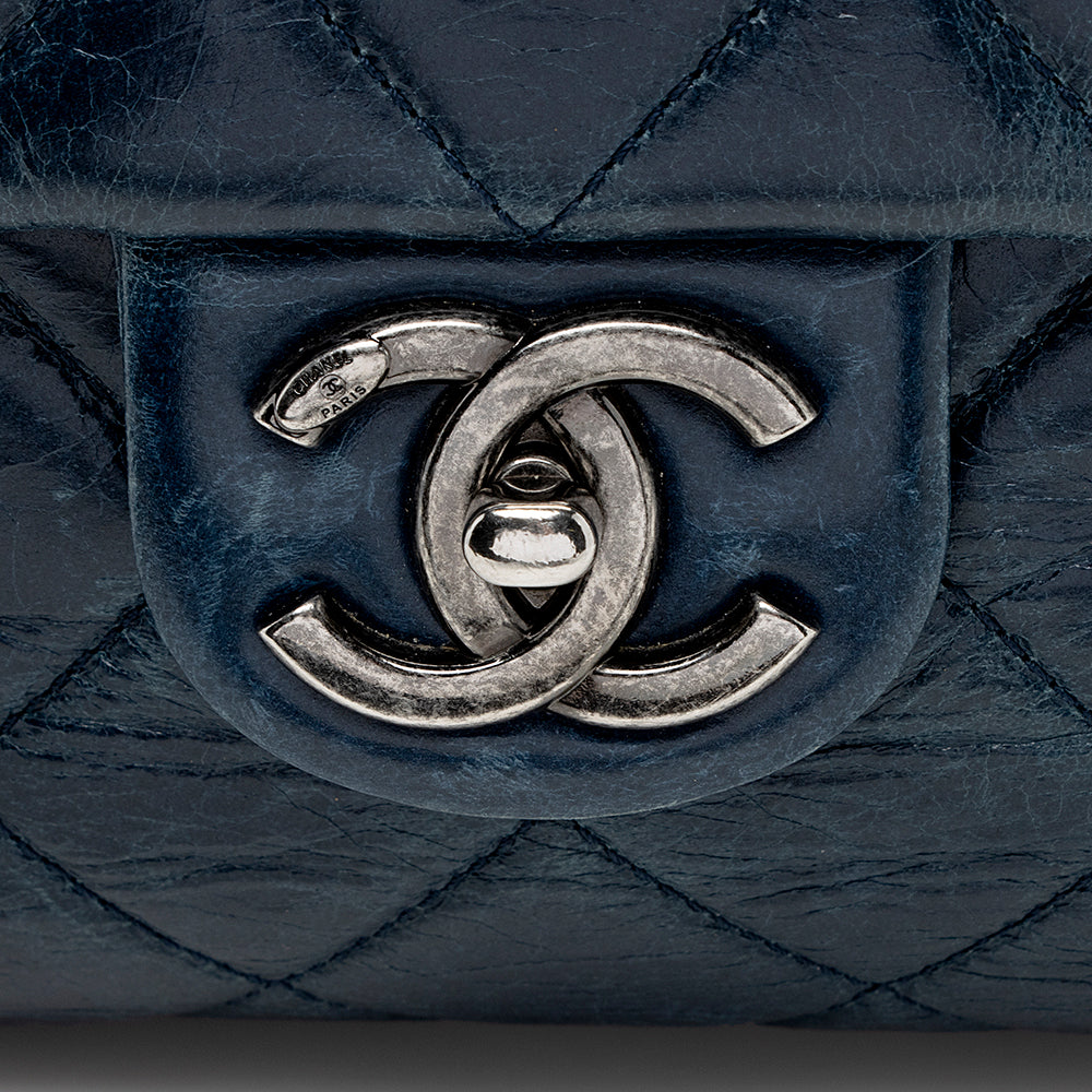 Chanel Glazed Calfskin Duo Color Small Tote (SHF-14944)