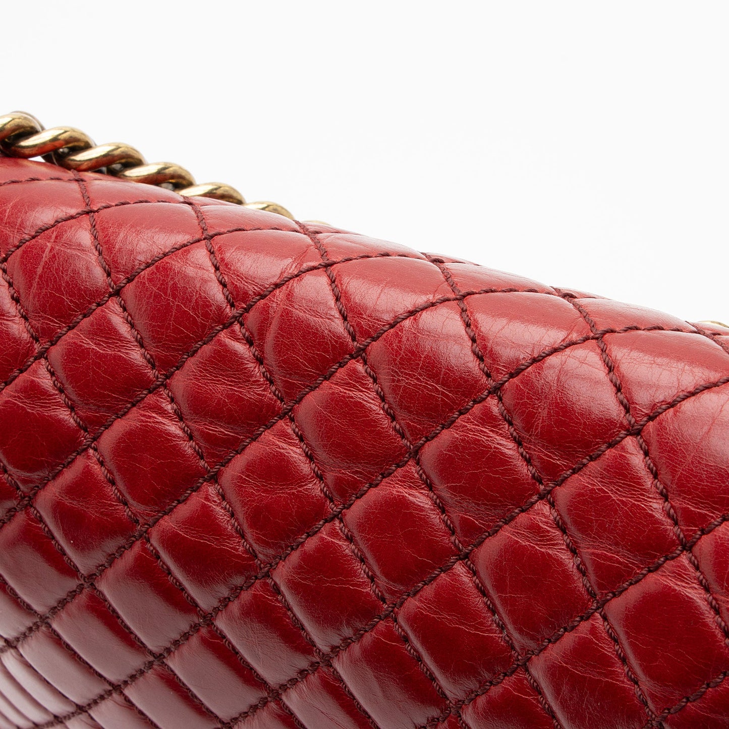 Chanel Glazed Calfskin Large Boy Bag (SHF-mCspEX)