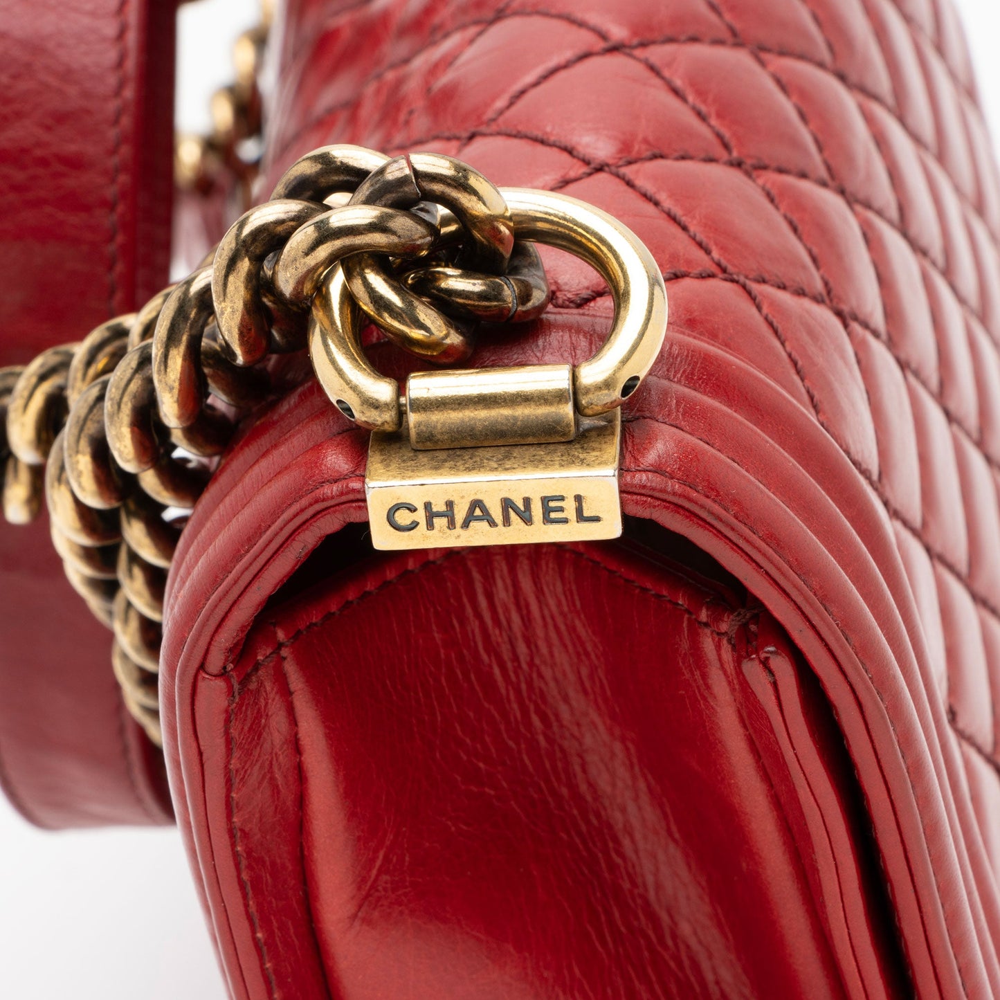 Chanel Glazed Calfskin Large Boy Bag (SHF-mCspEX)
