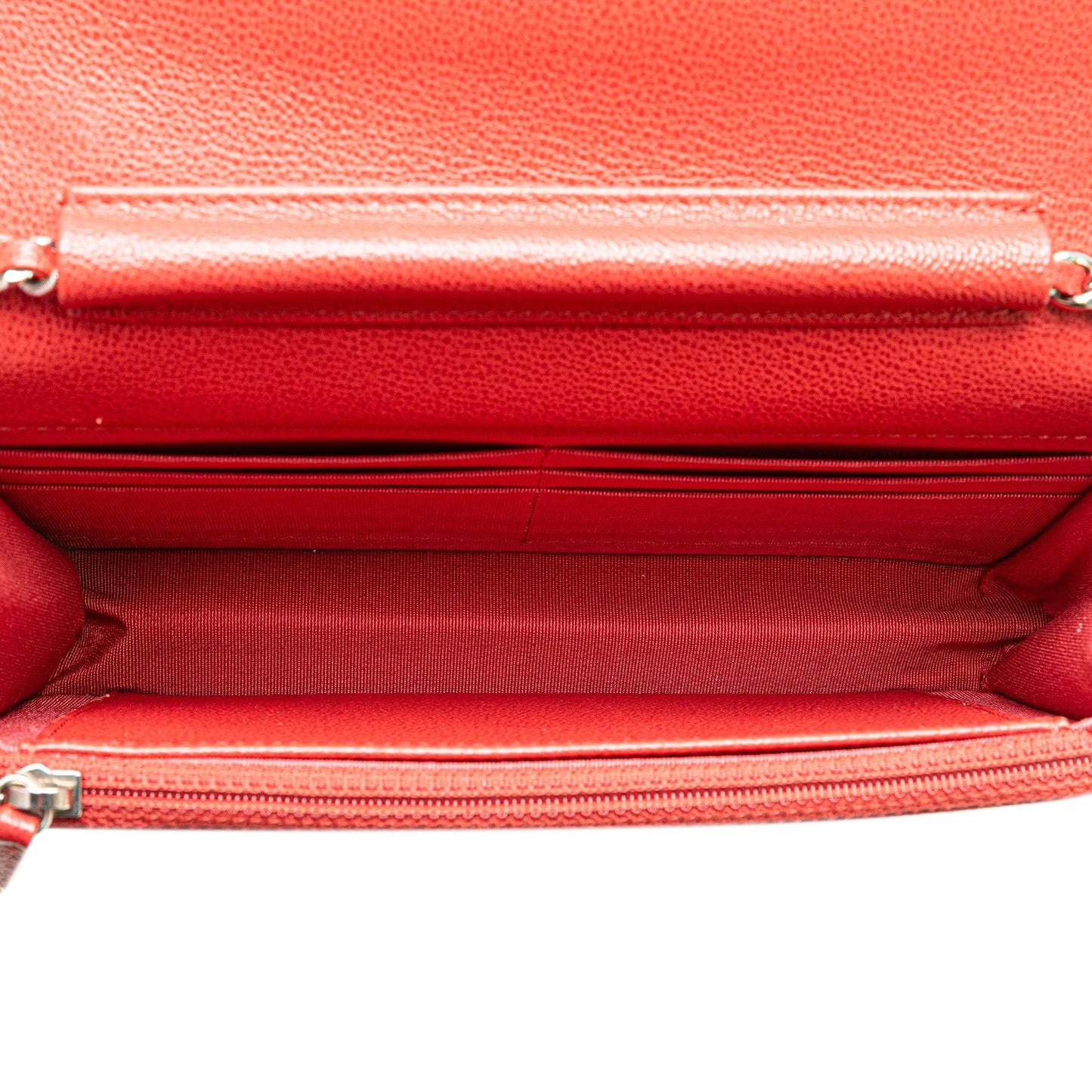 Chanel Grained Calfskin CC Box Wallet On Chain