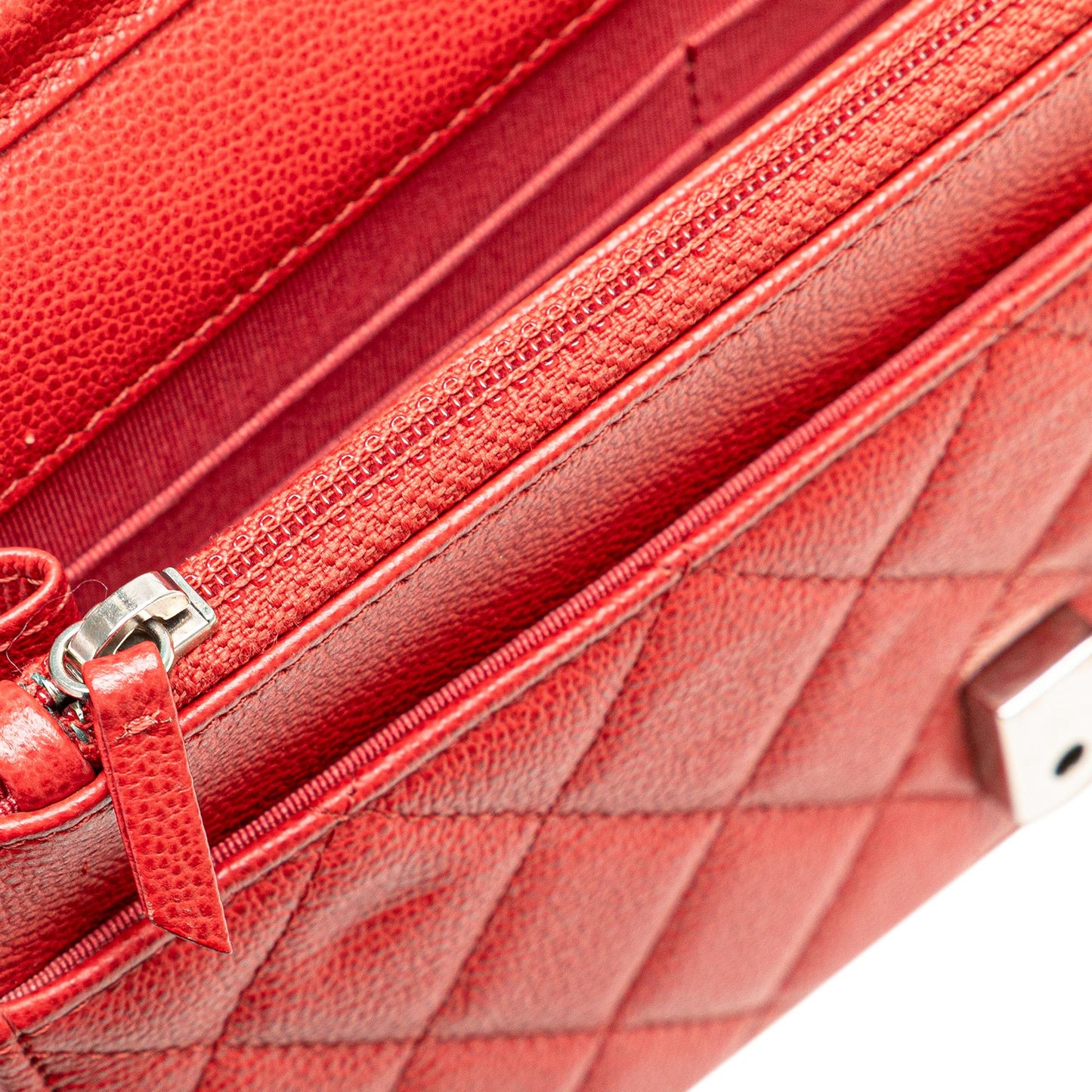 Chanel Grained Calfskin CC Box Wallet On Chain