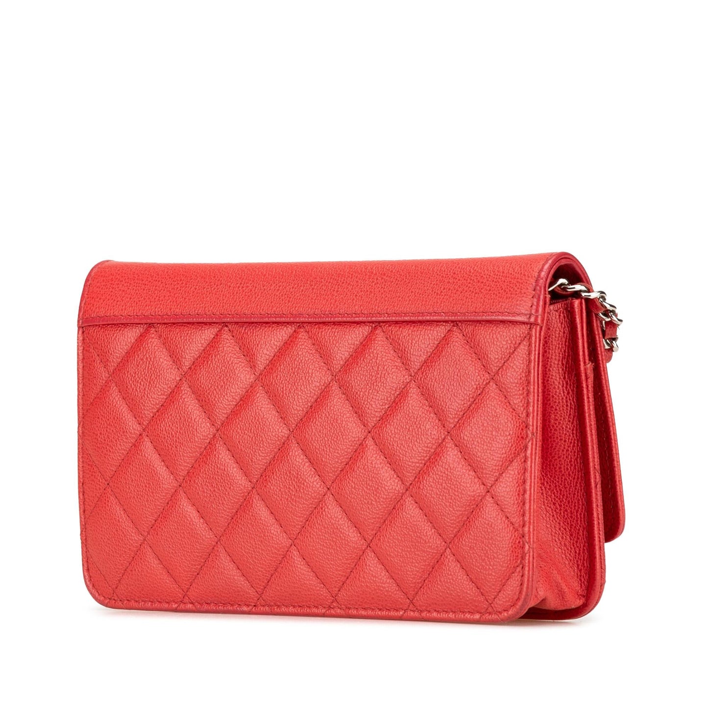 Chanel Grained Calfskin CC Box Wallet On Chain