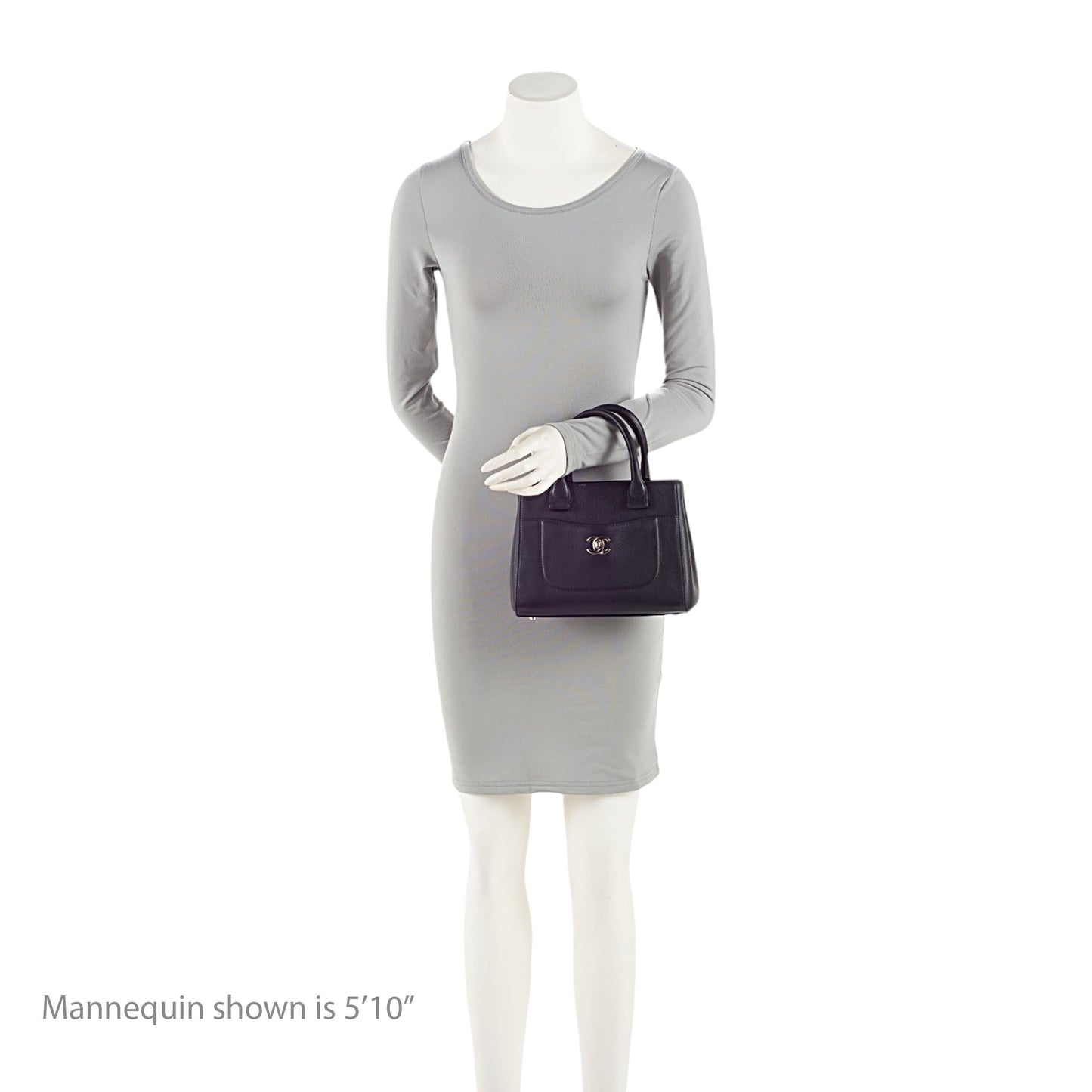 Chanel Grained Calfskin Executive Mini Shopper Tote (SHF-sRxeUb)