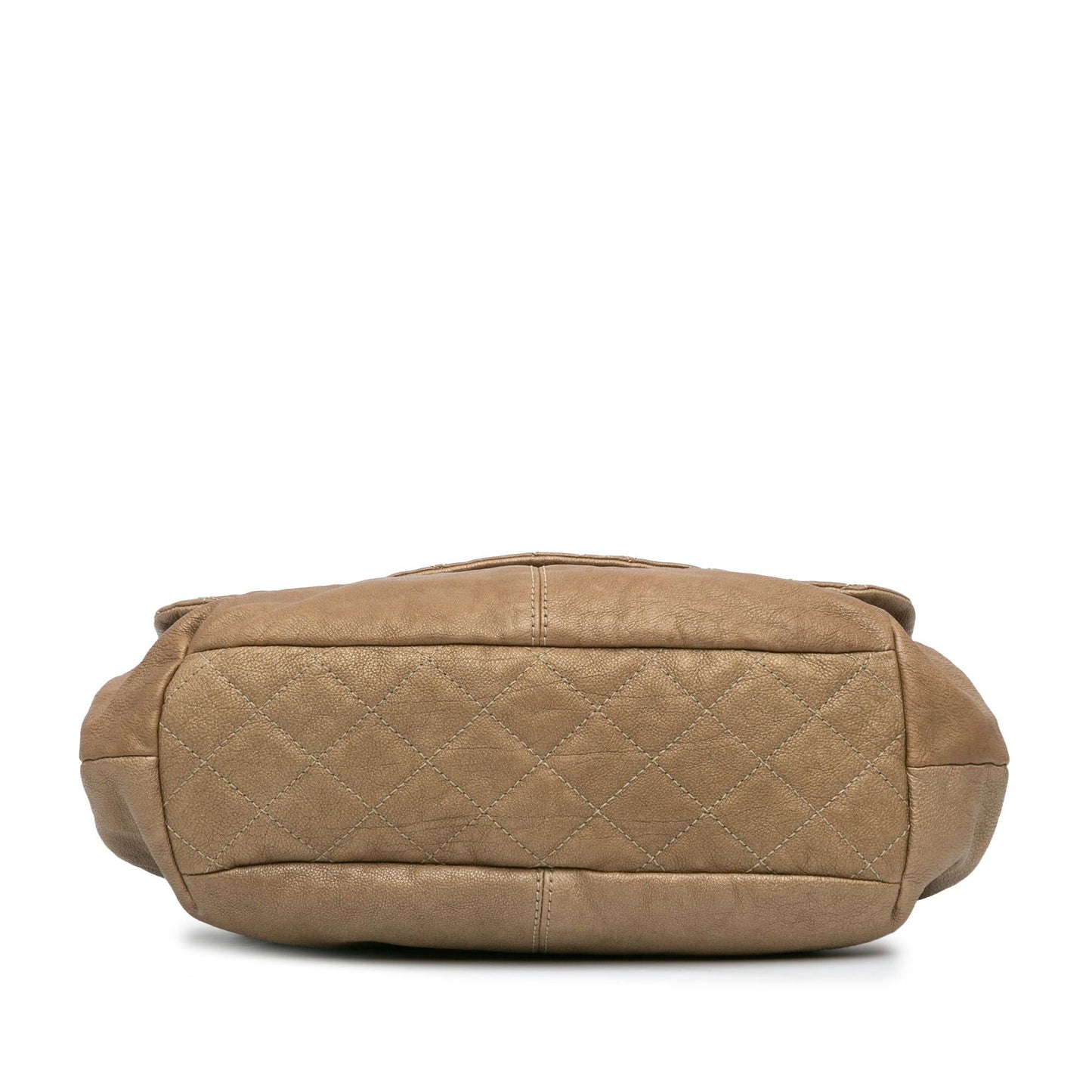 Chanel Grained Metallic Calfskin Trianon Messenger Flap