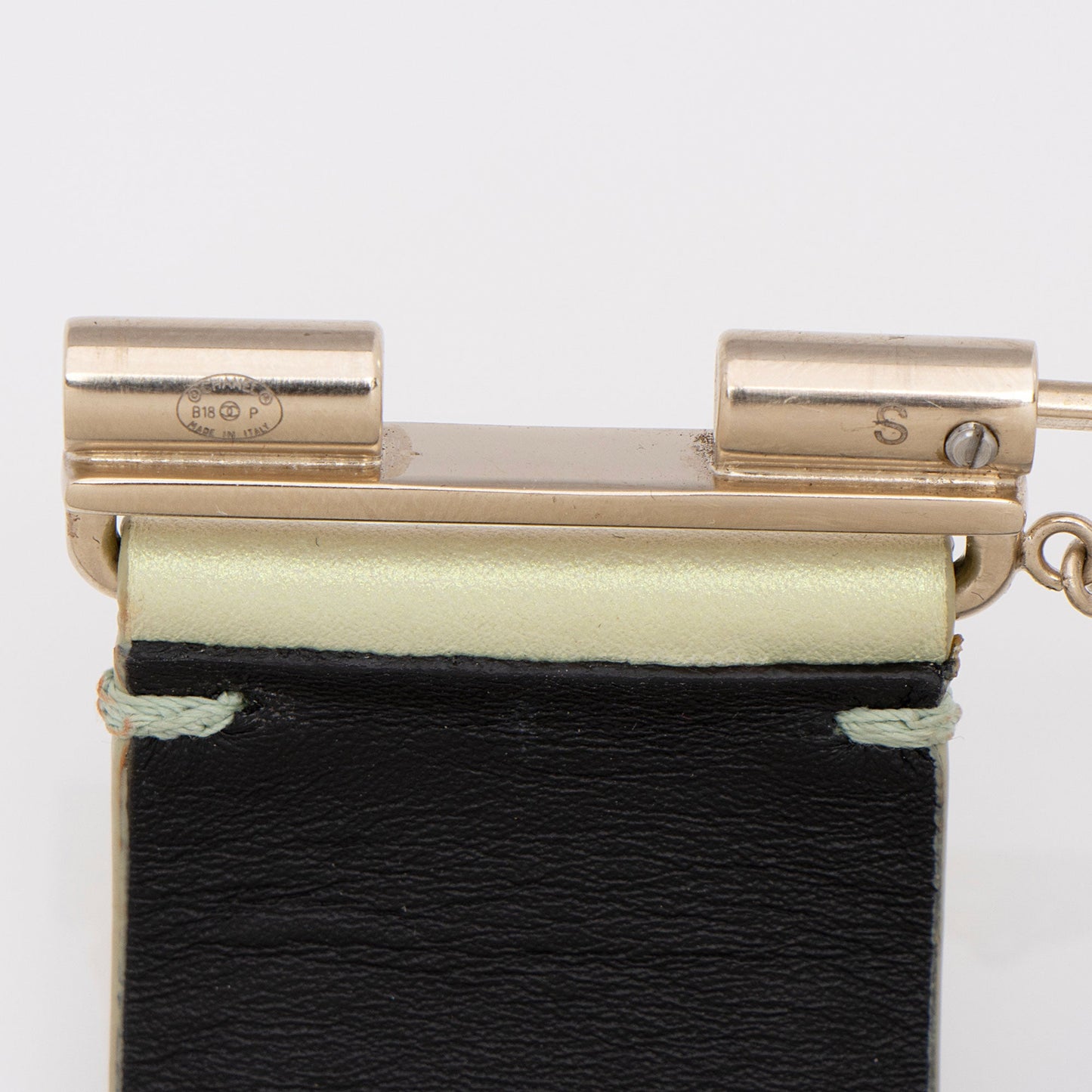 Chanel Iridescent Calfskin CC Hinged Bracelet