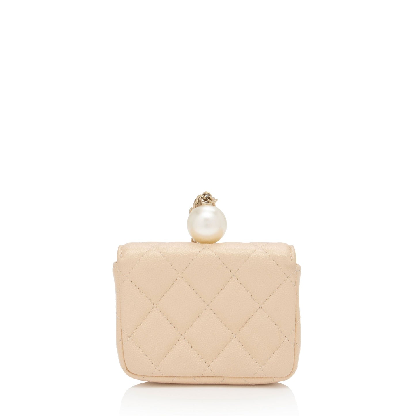Chanel Iridescent Caviar Leather Pearl On Top Crossbody