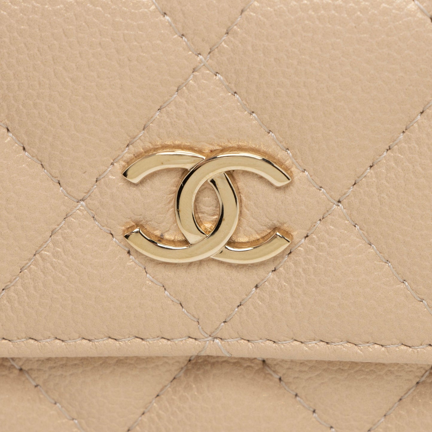 Chanel Iridescent Caviar Leather Pearl On Top Crossbody