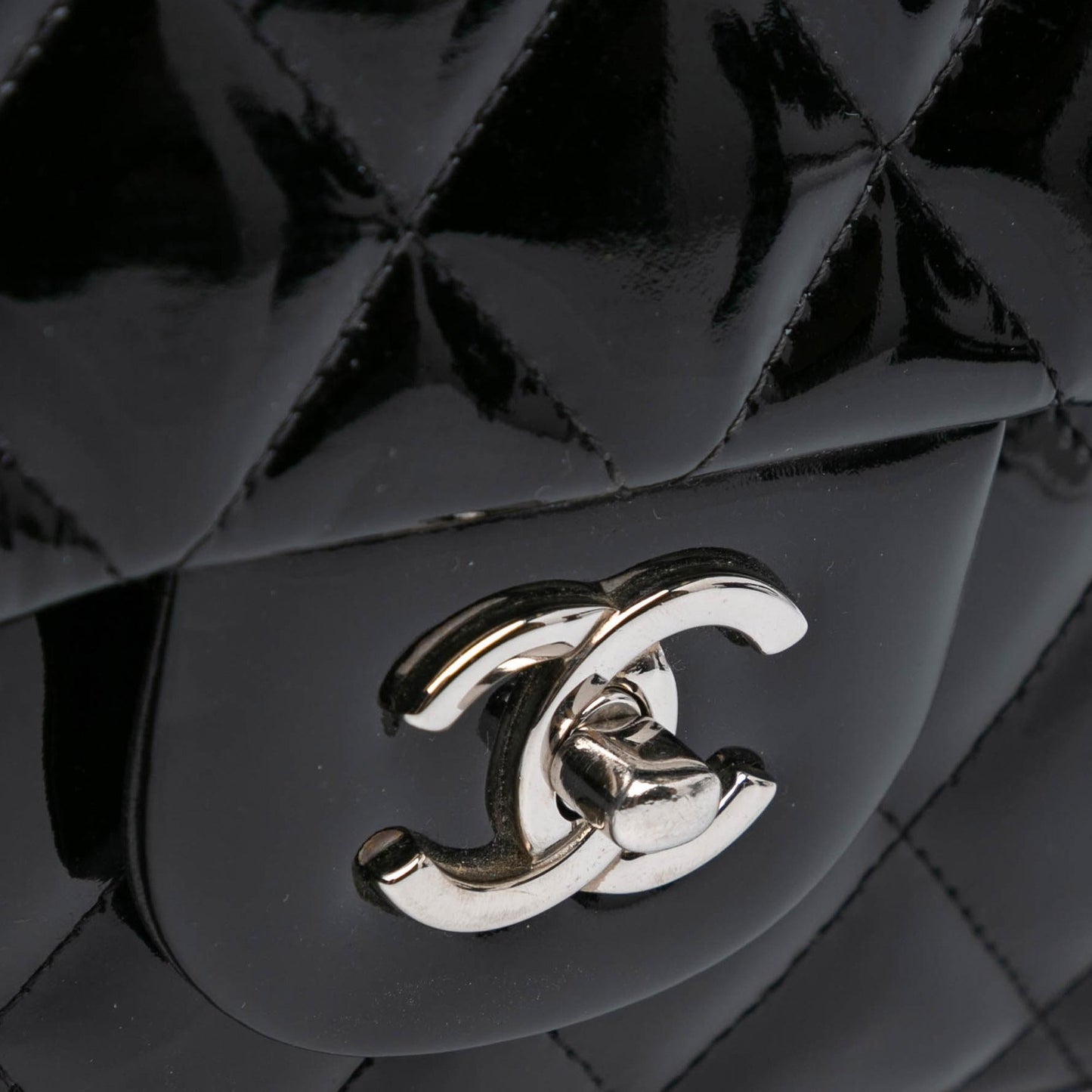Chanel Jumbo Classic Patent Double Flap