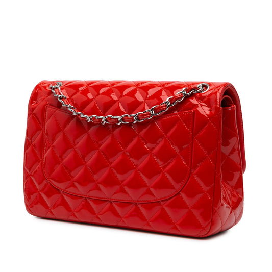 Chanel Jumbo Classic Patent Double Flap