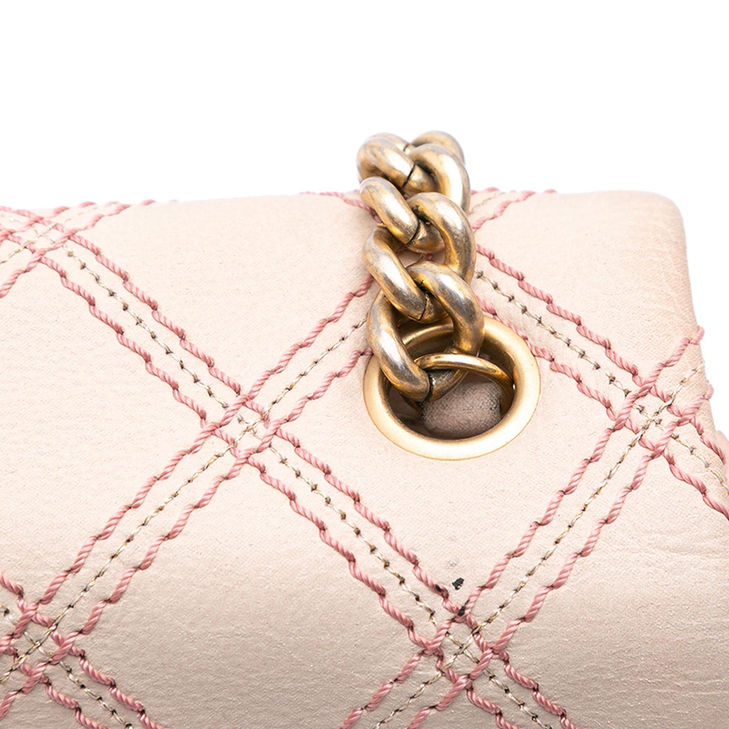 Chanel Jumbo Quilted Calfskin Triple Stitched Flap
