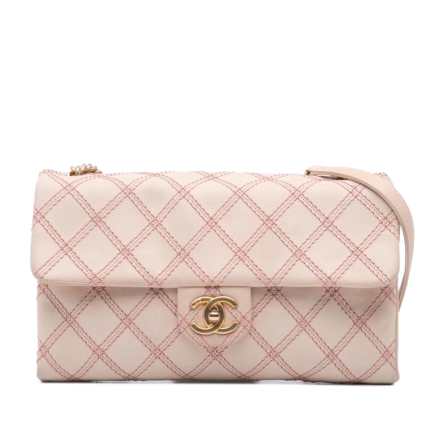 Chanel Jumbo Quilted Calfskin Triple Stitched Flap