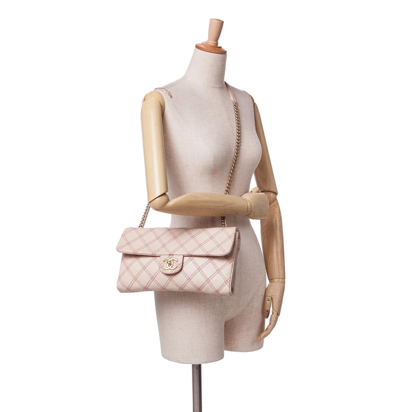 Chanel Jumbo Quilted Calfskin Triple Stitched Flap