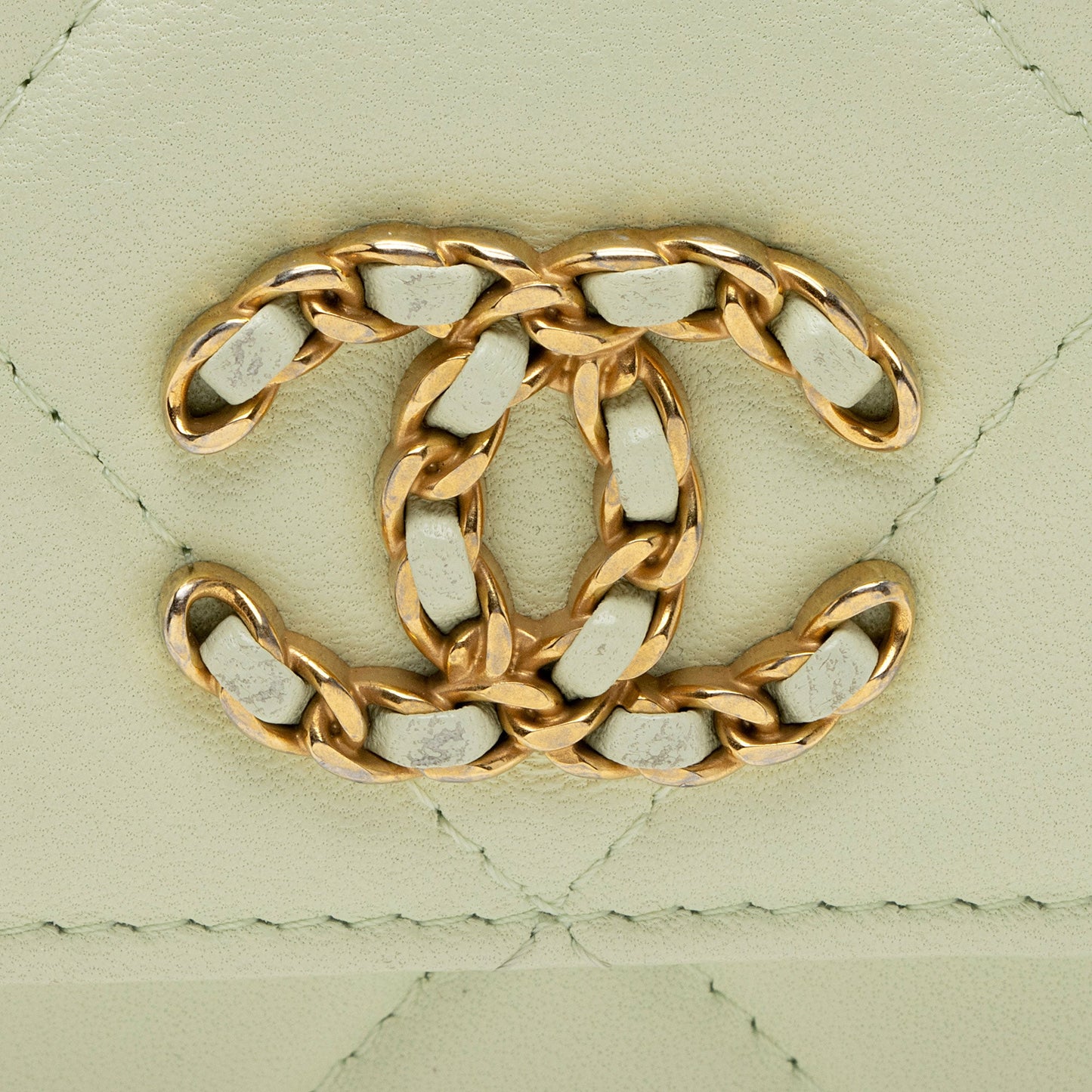 Chanel Lambskin 19 Flap Coin Purse on Chain