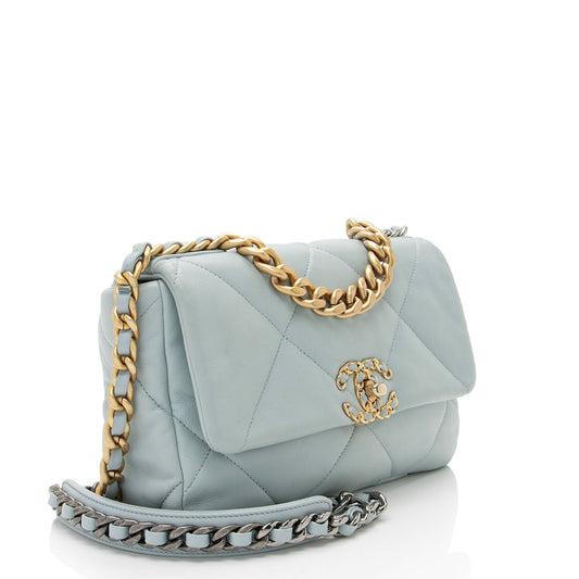 Chanel Lambskin 19 Medium Flap Shoulder Bag