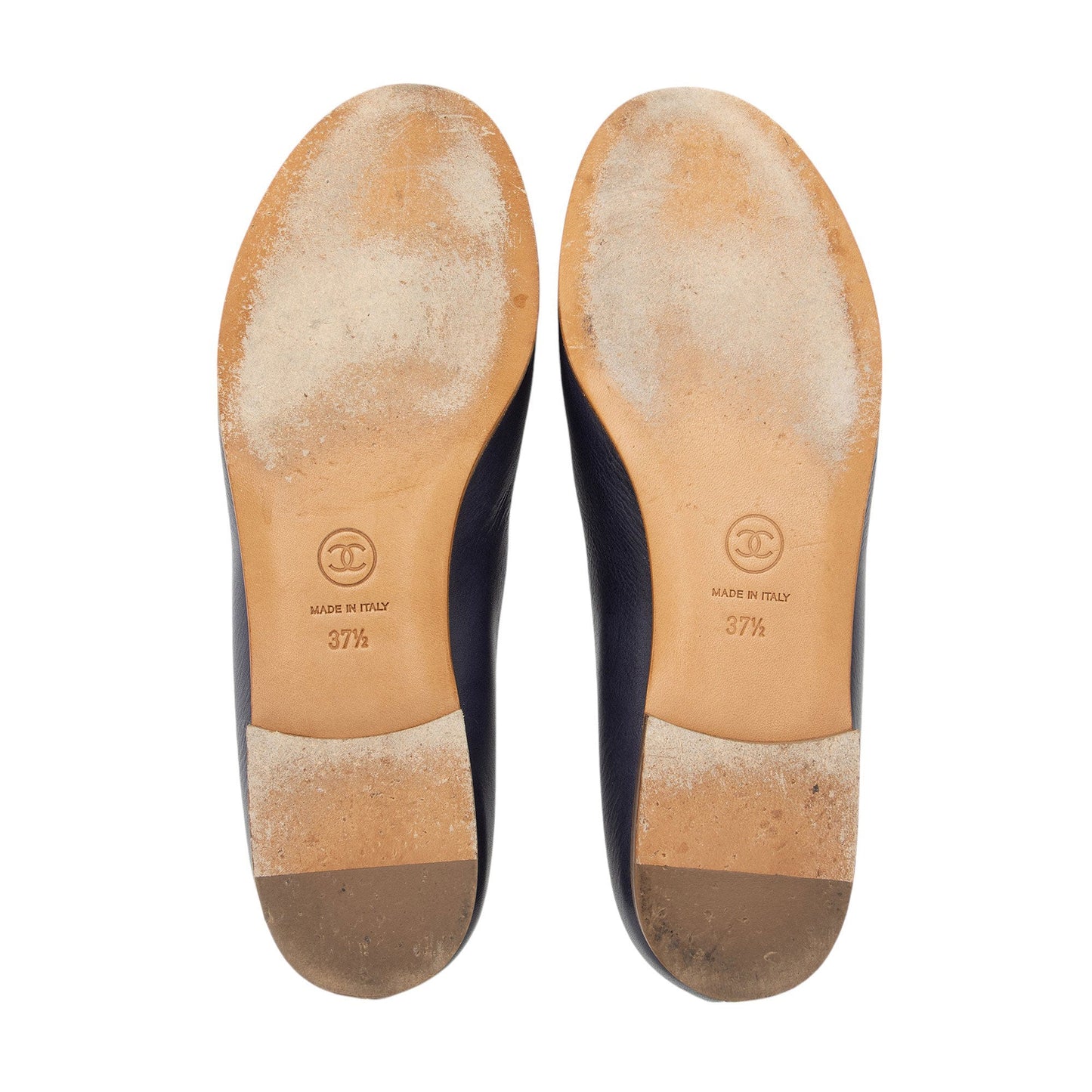 Chanel Lambskin CC Loafers - Size 7.5 / 37.5