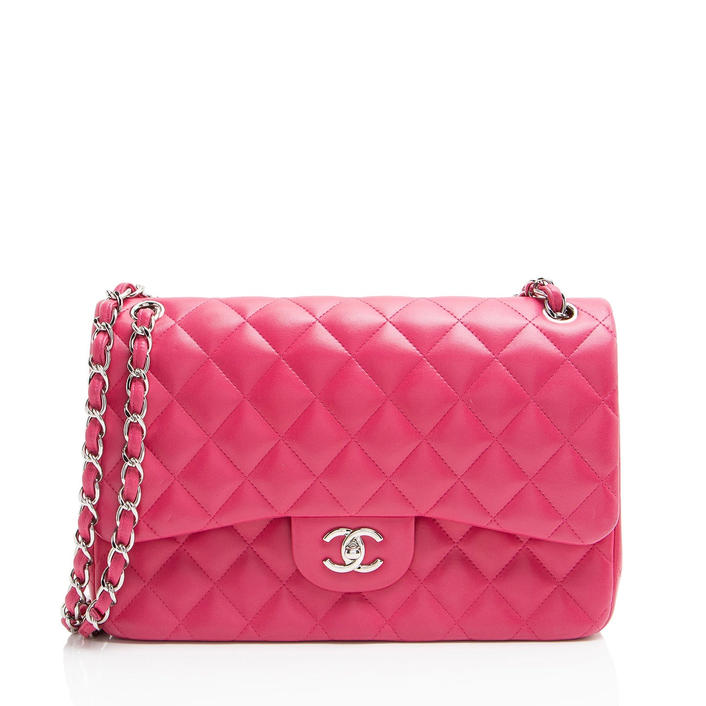 Chanel Lambskin Classic Jumbo Double Flap Bag