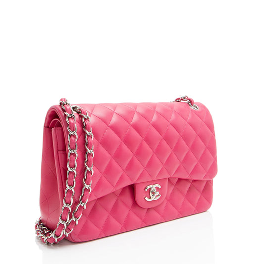 Chanel Lambskin Classic Jumbo Double Flap Bag