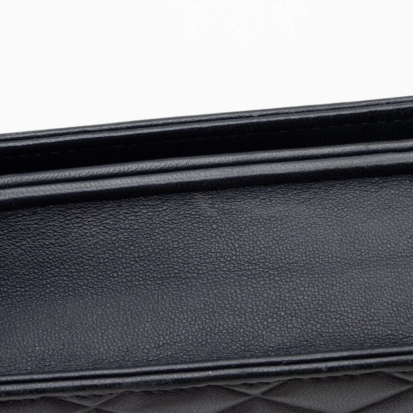 Chanel Lambskin Diamond CC Wallet on Chain