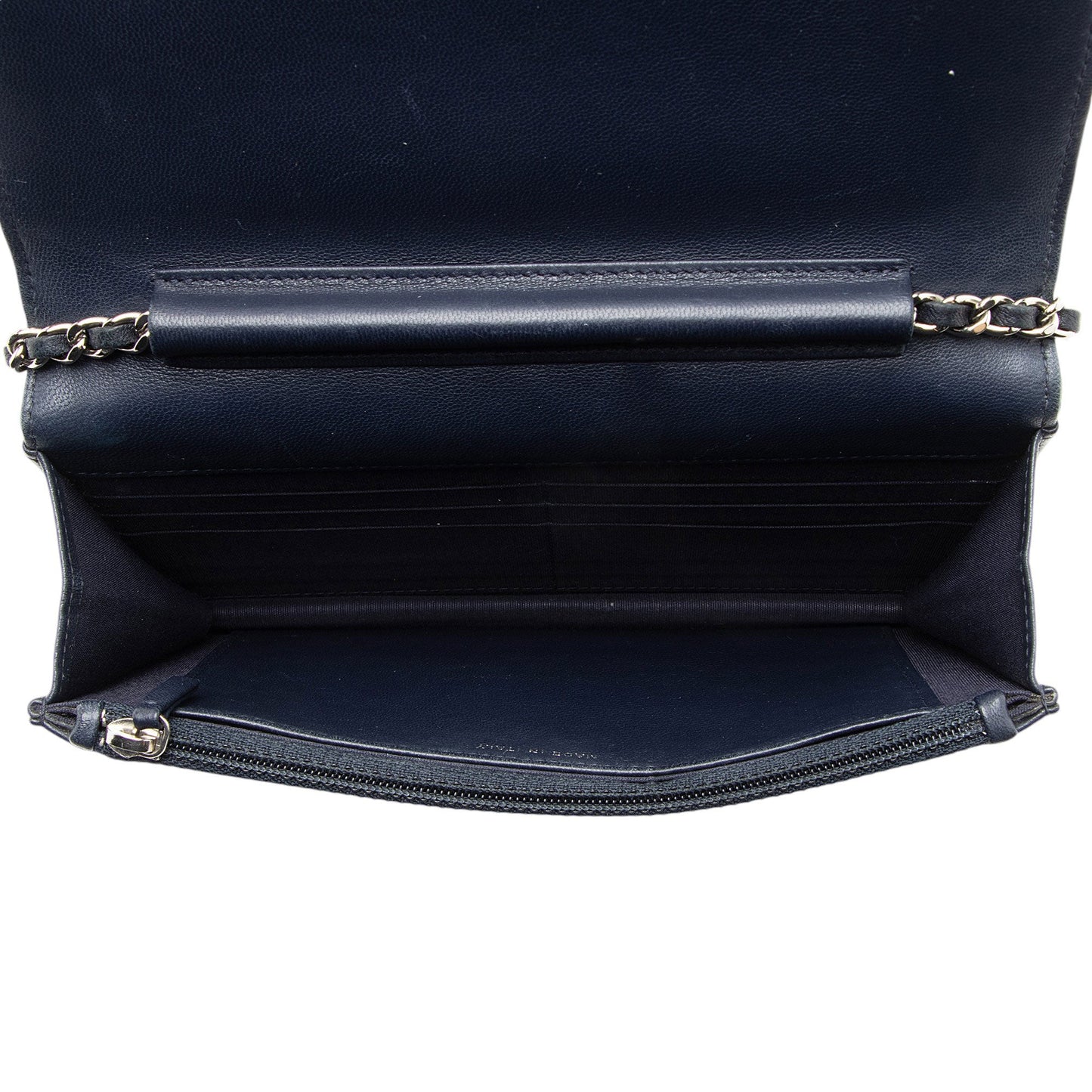 Chanel Lambskin Diamond CC Wallet on Chain