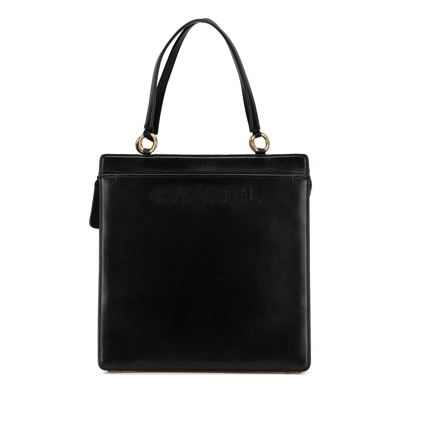Chanel Lambskin Logo Tote