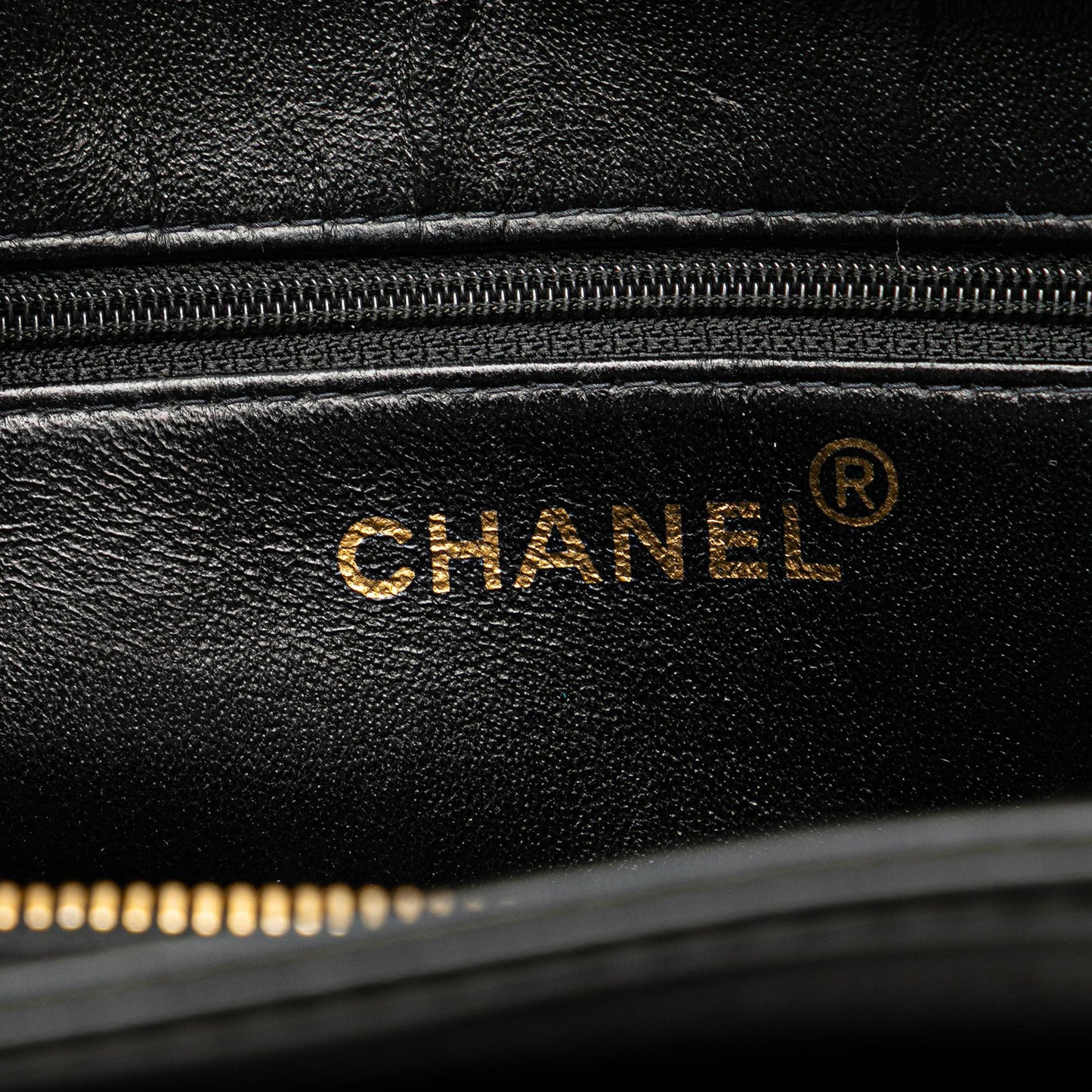 Chanel Lambskin Logo Tote